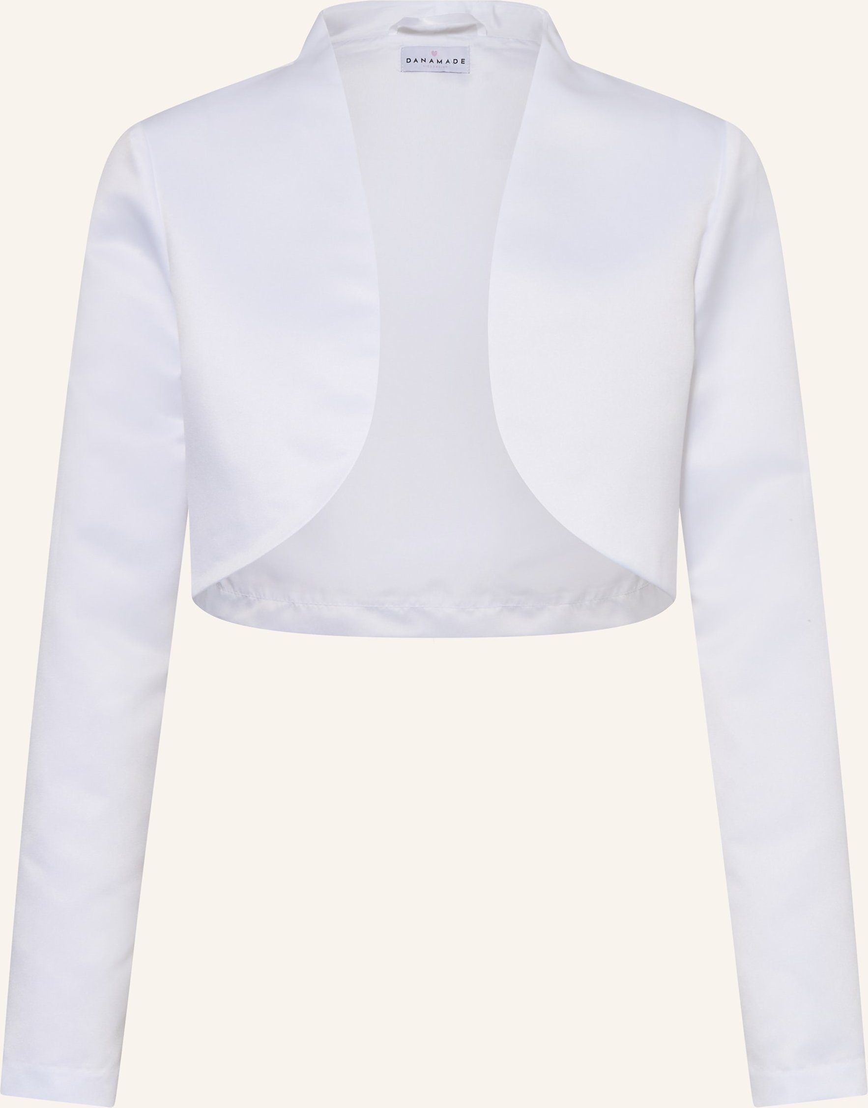 Danamade Bolero Dalani Aus Satin weiss