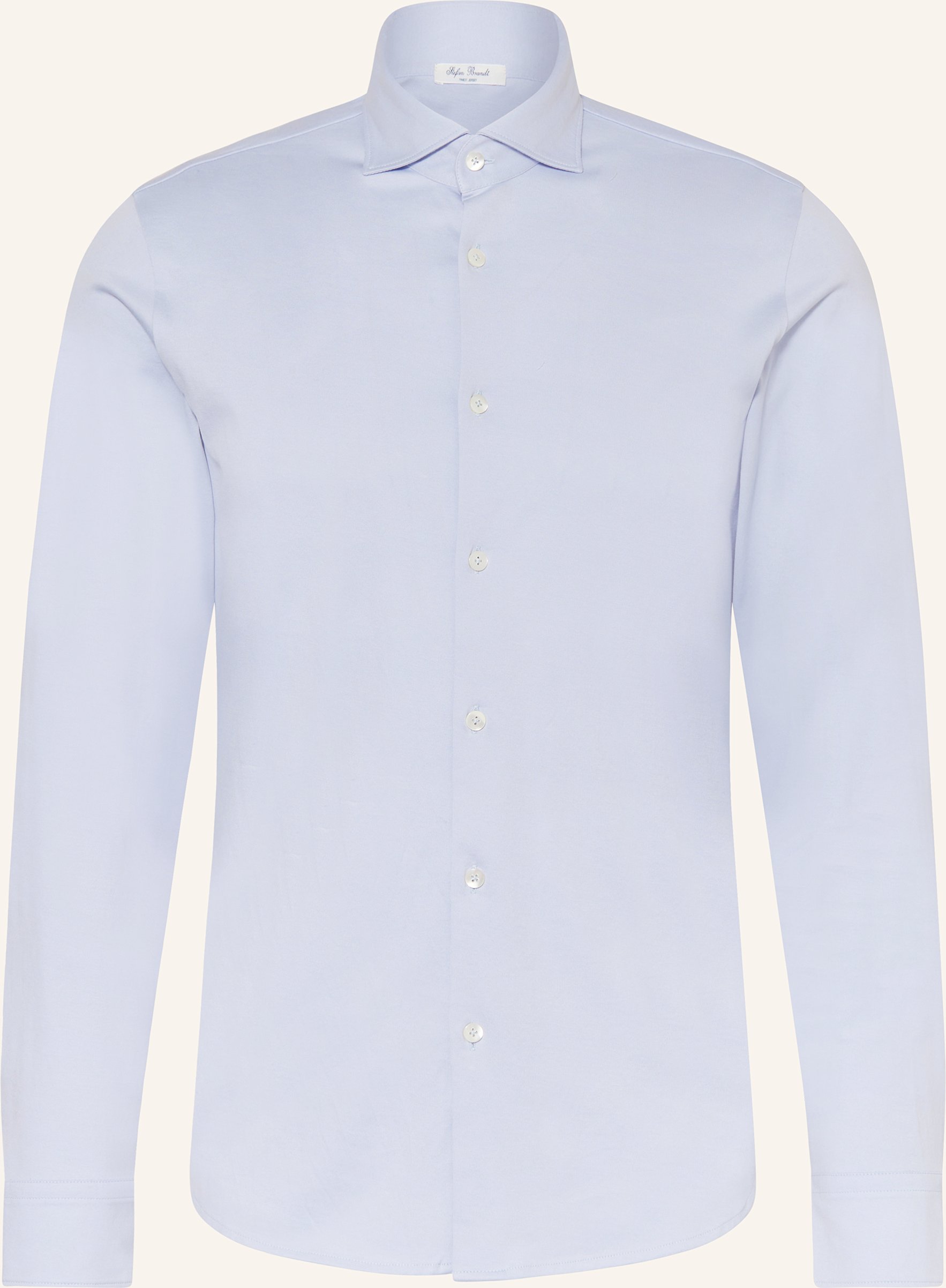 Stefan Brandt Jerseyhemd Otis Slim Fit blau