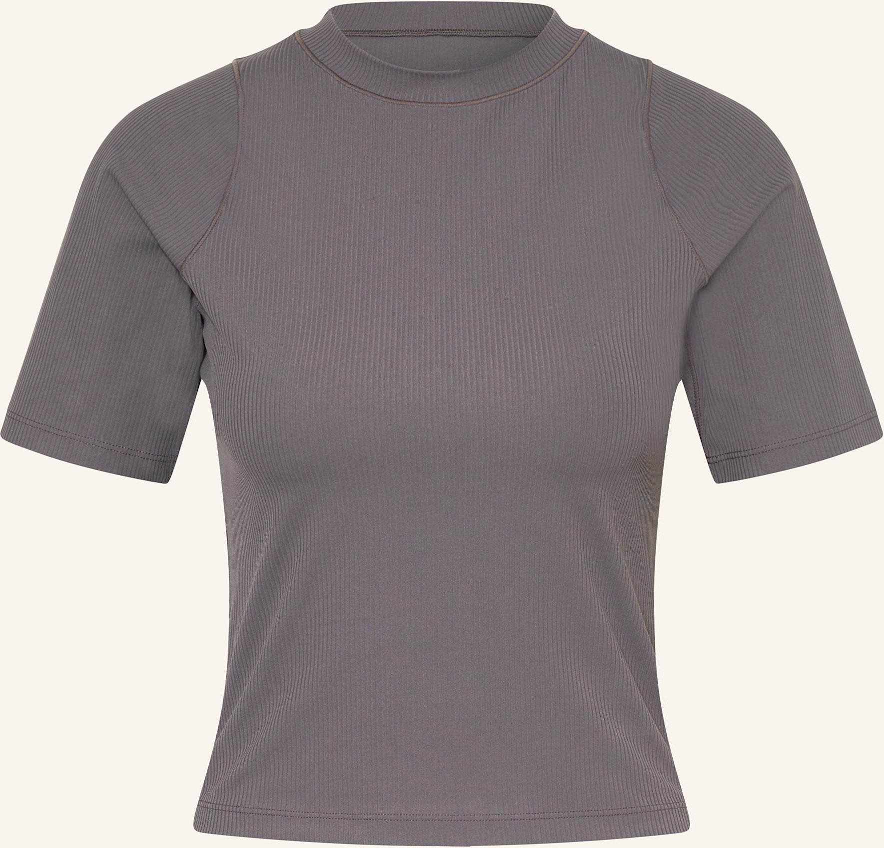 Nike T-Shirt Zenvy Rib grau