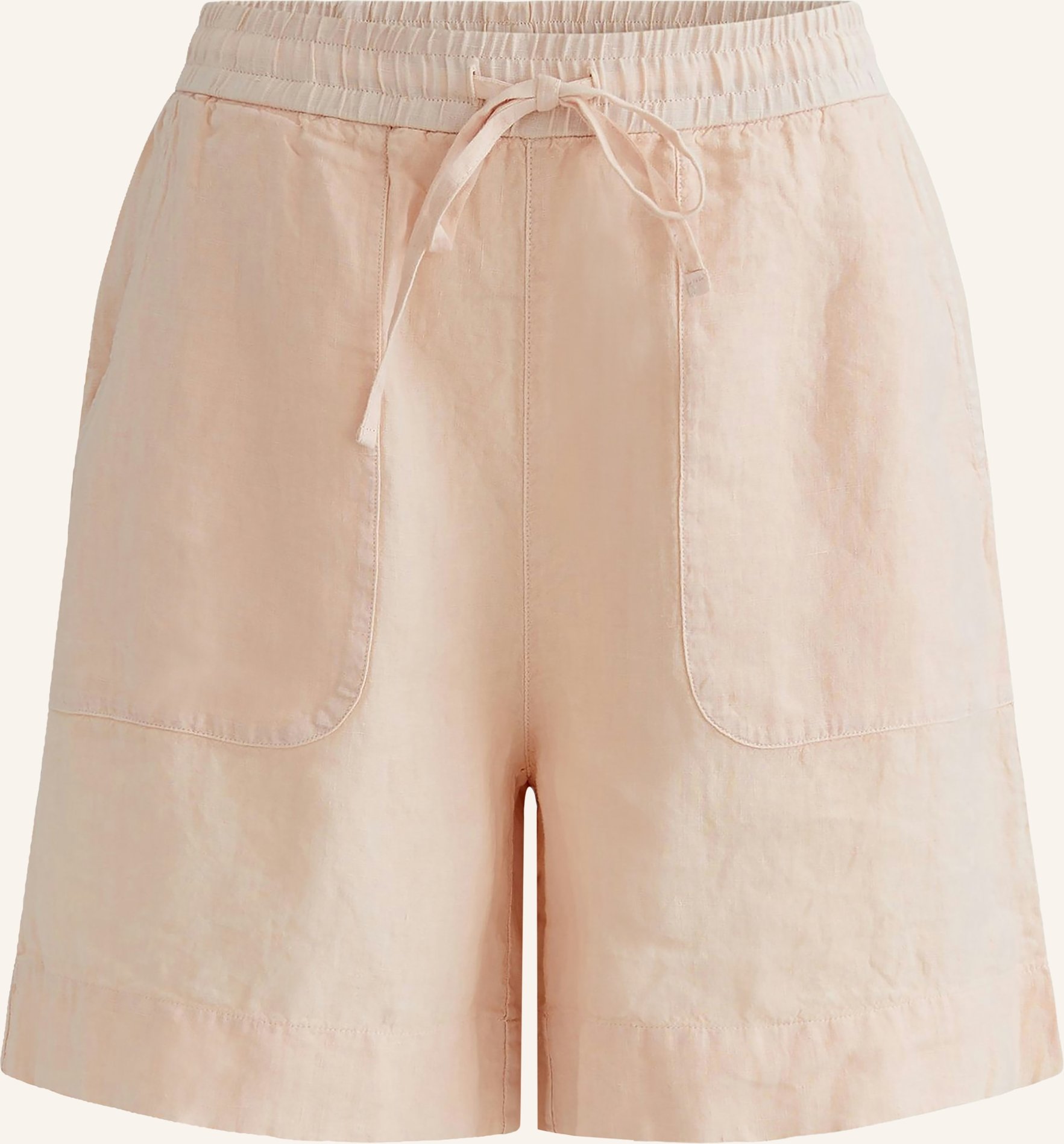 Oui Leinenshorts orange