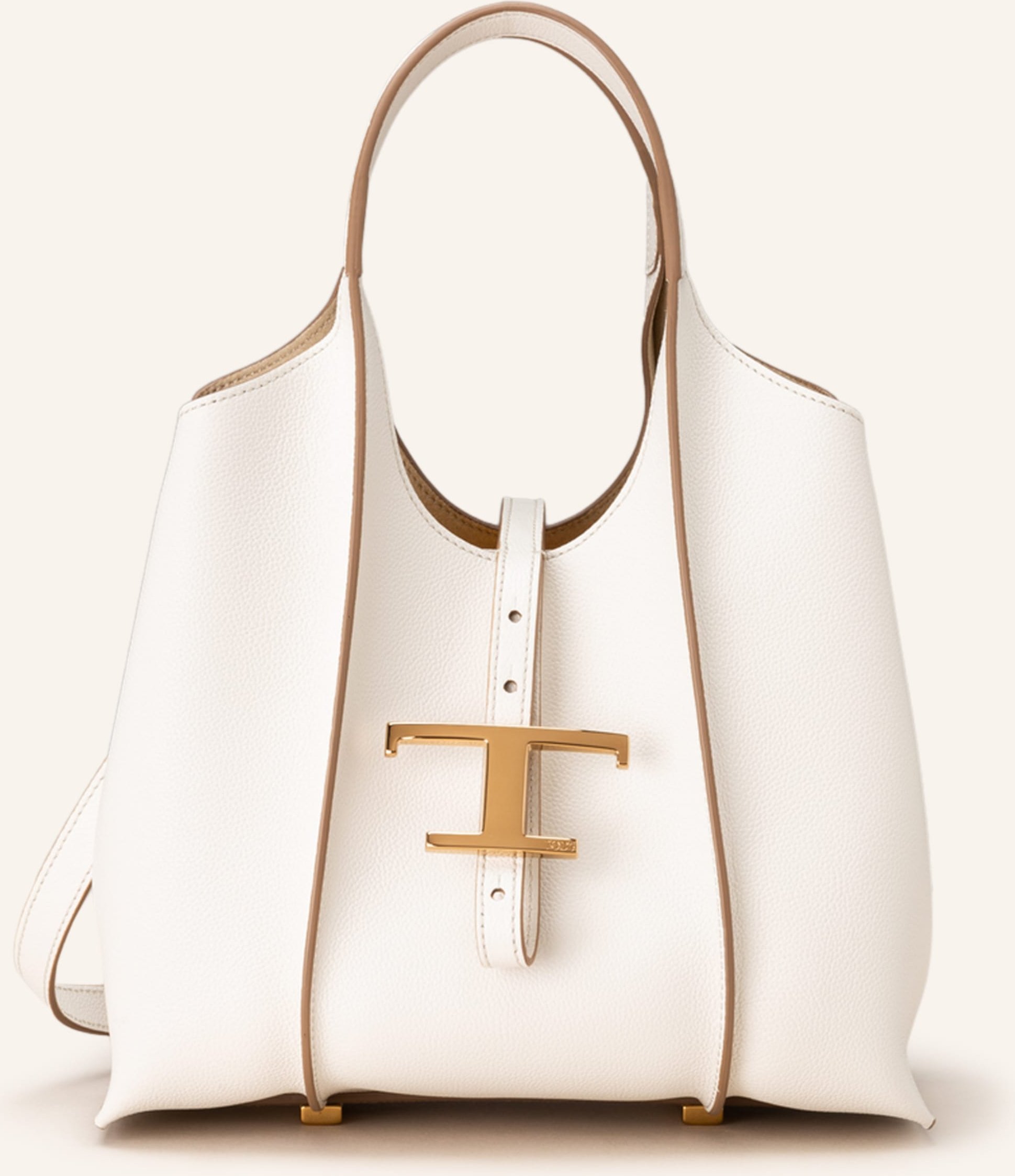 Tod's Handtasche Timeless Mini Mit Pouch weiss