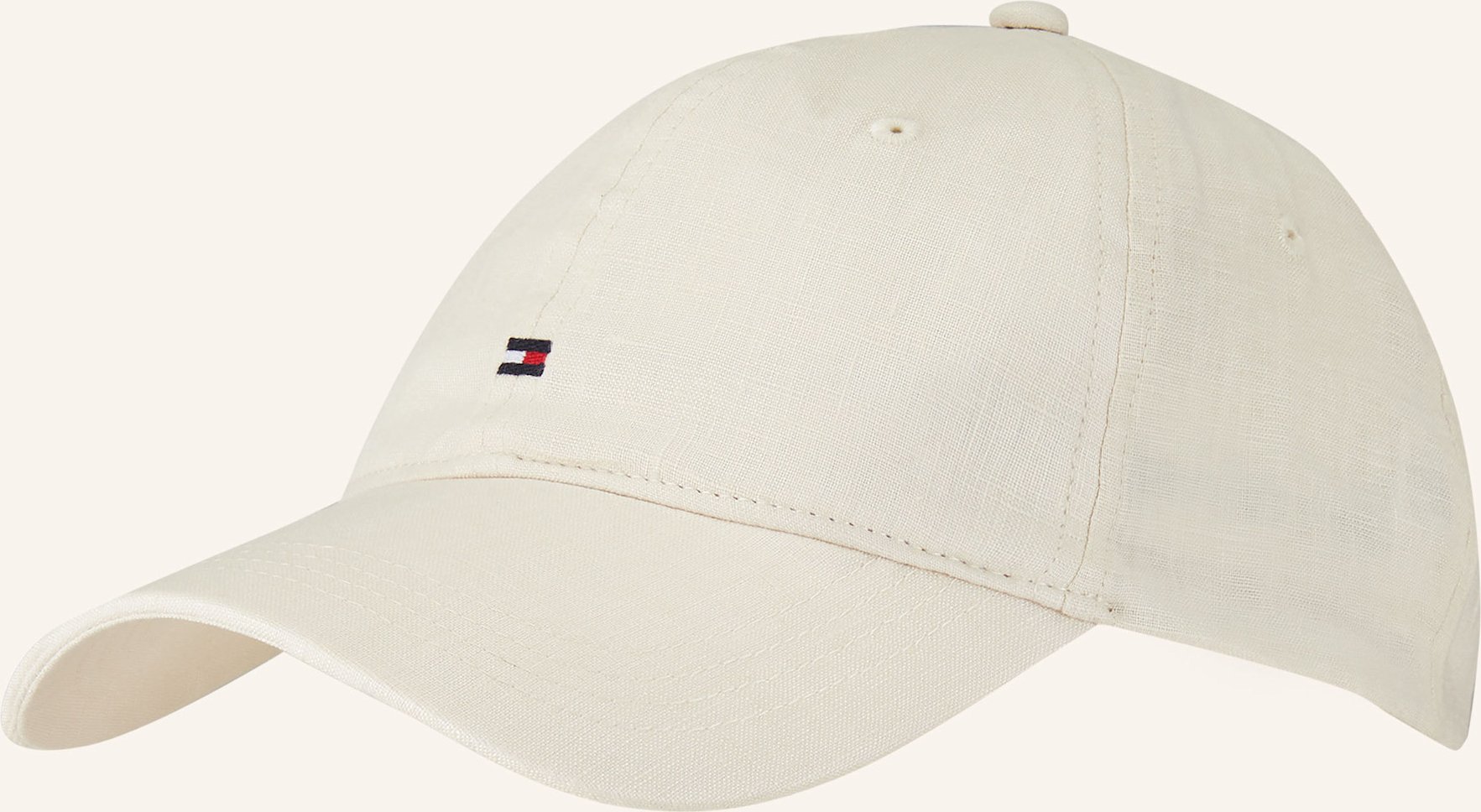 Thumbnail - Tommy Hilfiger Leinen-Cap weiss