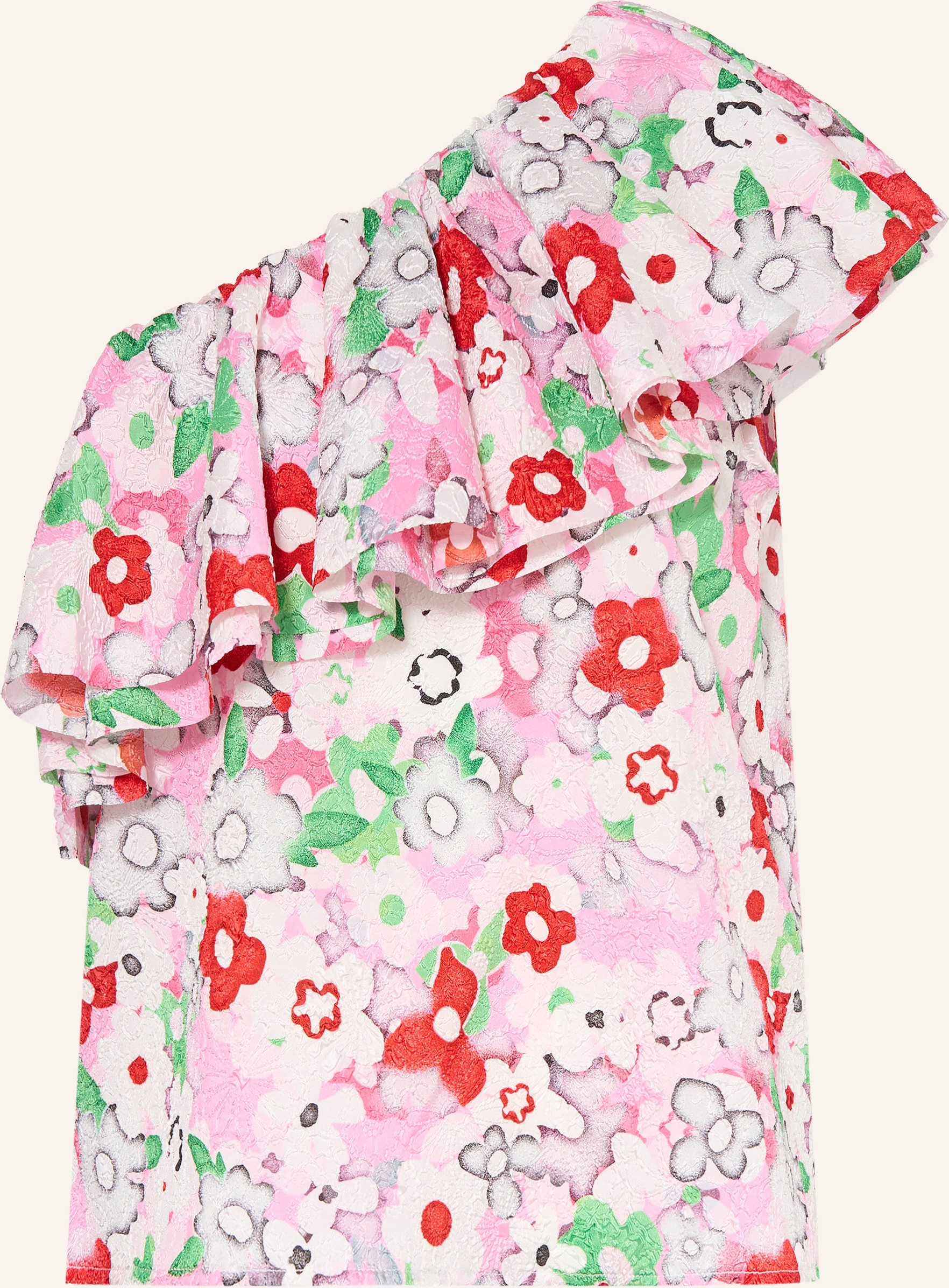 Essentiel Antwerp One-Shoulder-Top Jiland Mit Rüschen rosa