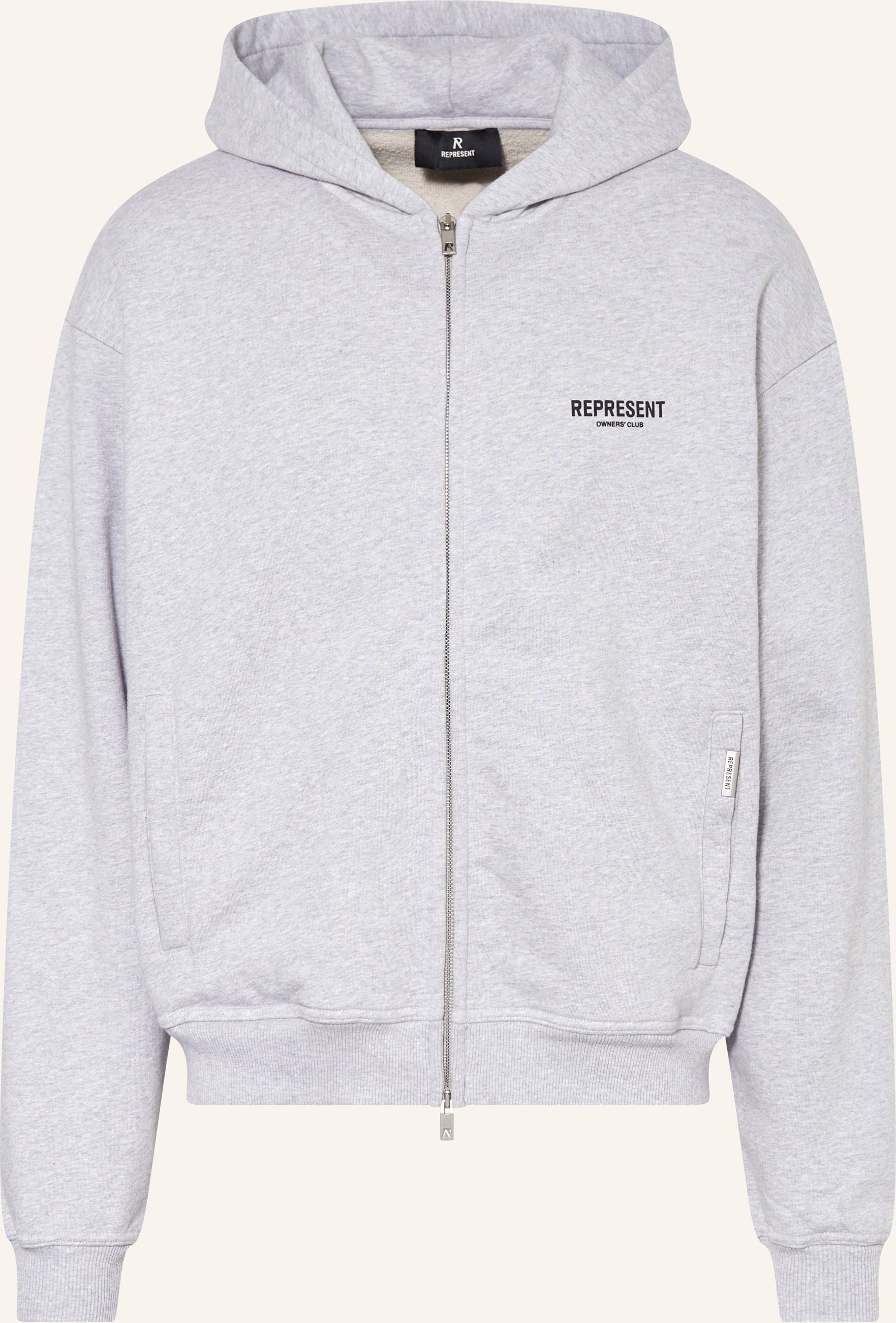 Represent Sweatjacke Owners Club grau
