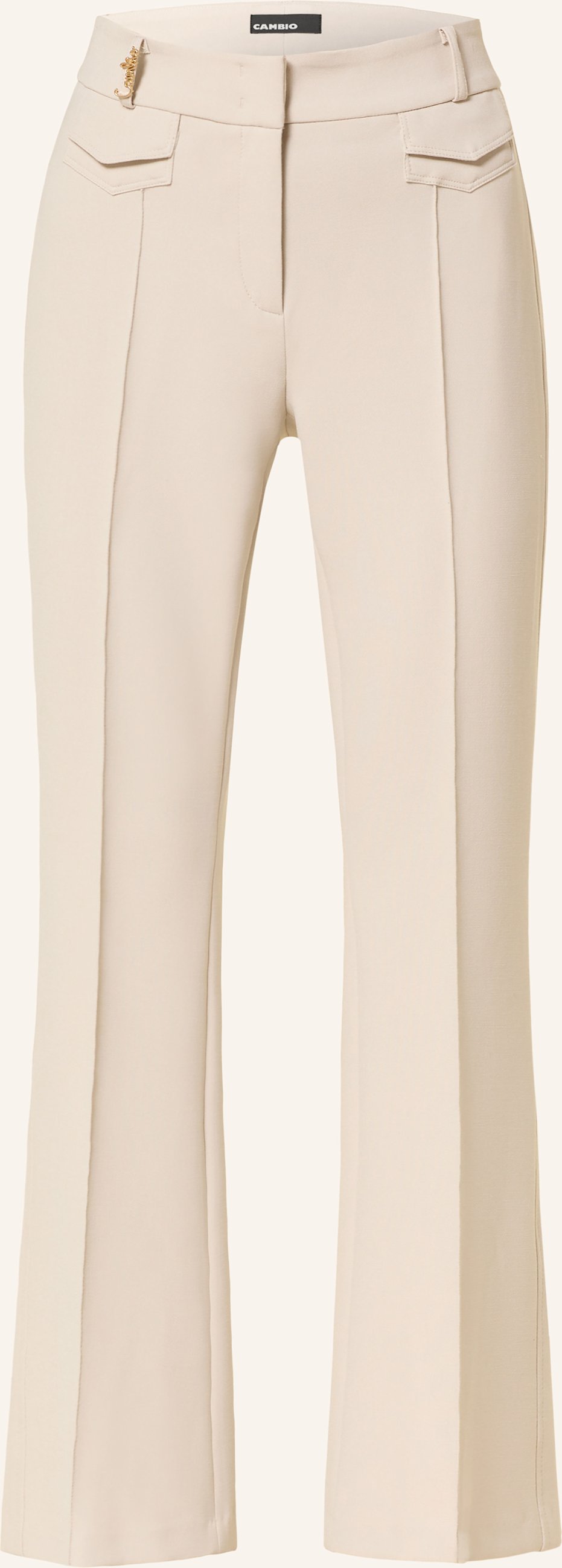 Cambio Flared Jeans Fawn weiss