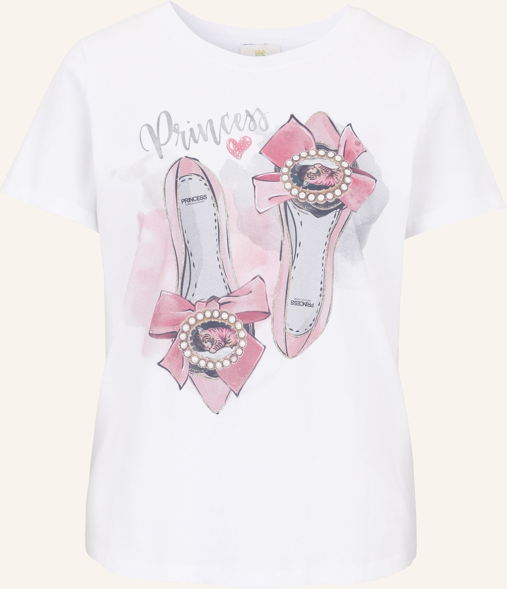 Thumbnail - Princess Goes Hollywood T-Shirt Mit Schmucksteinen weiss