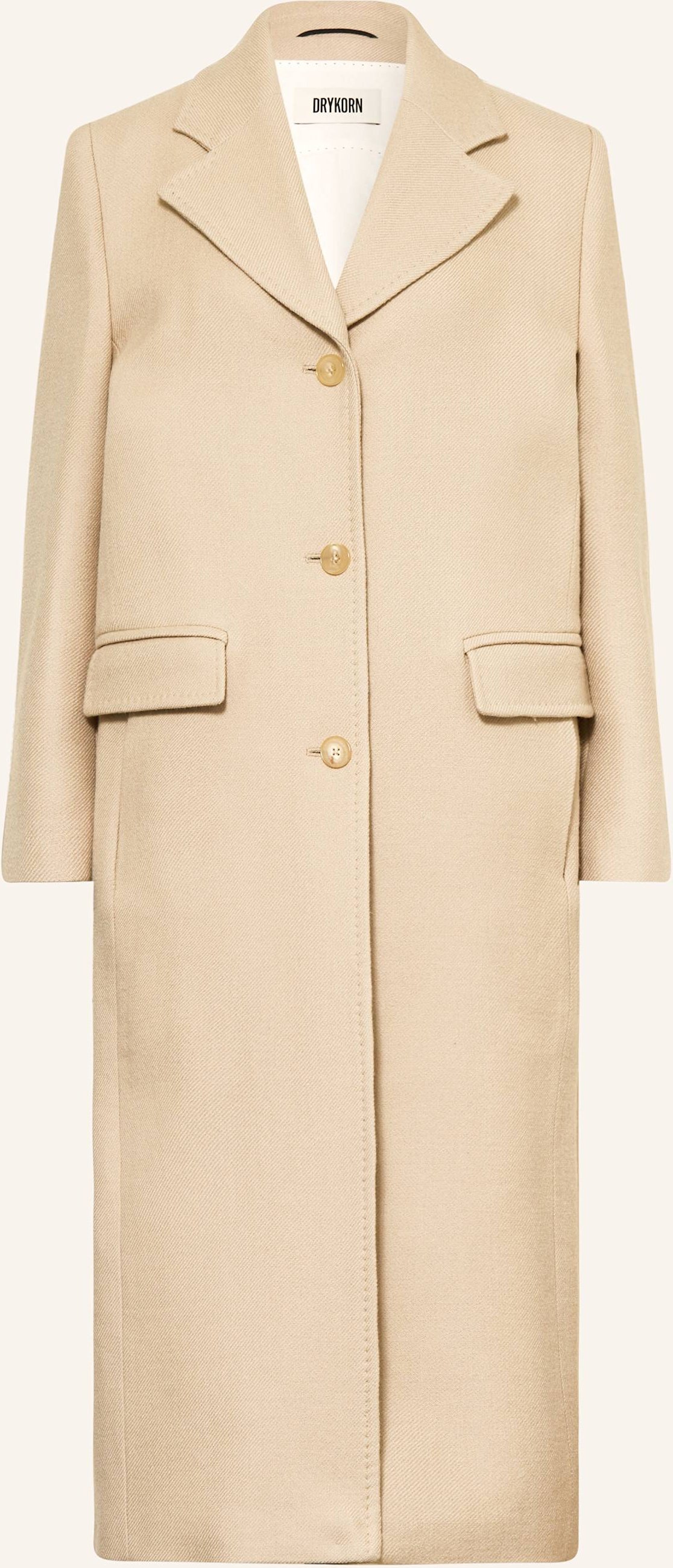 Thumbnail - Drykorn Wollmantel Aisby beige