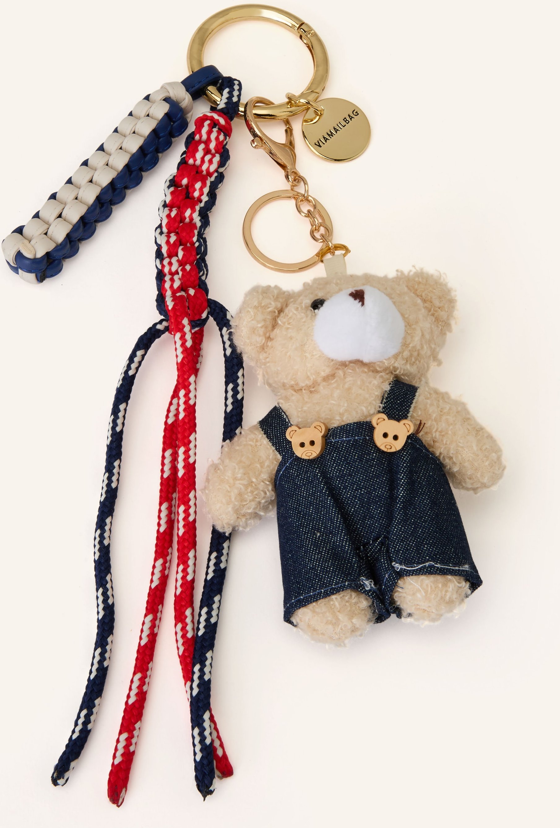 Viamailbag Taschenanhänger Strawberry beige