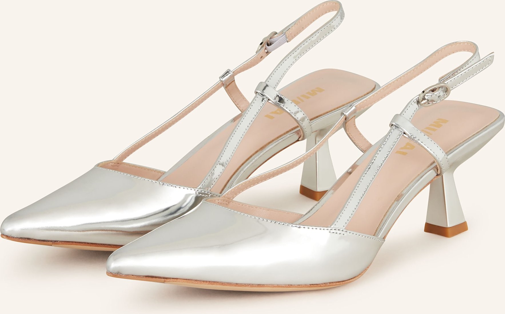 Thumbnail - Mi/Mai Lack-Pumps Corto silber