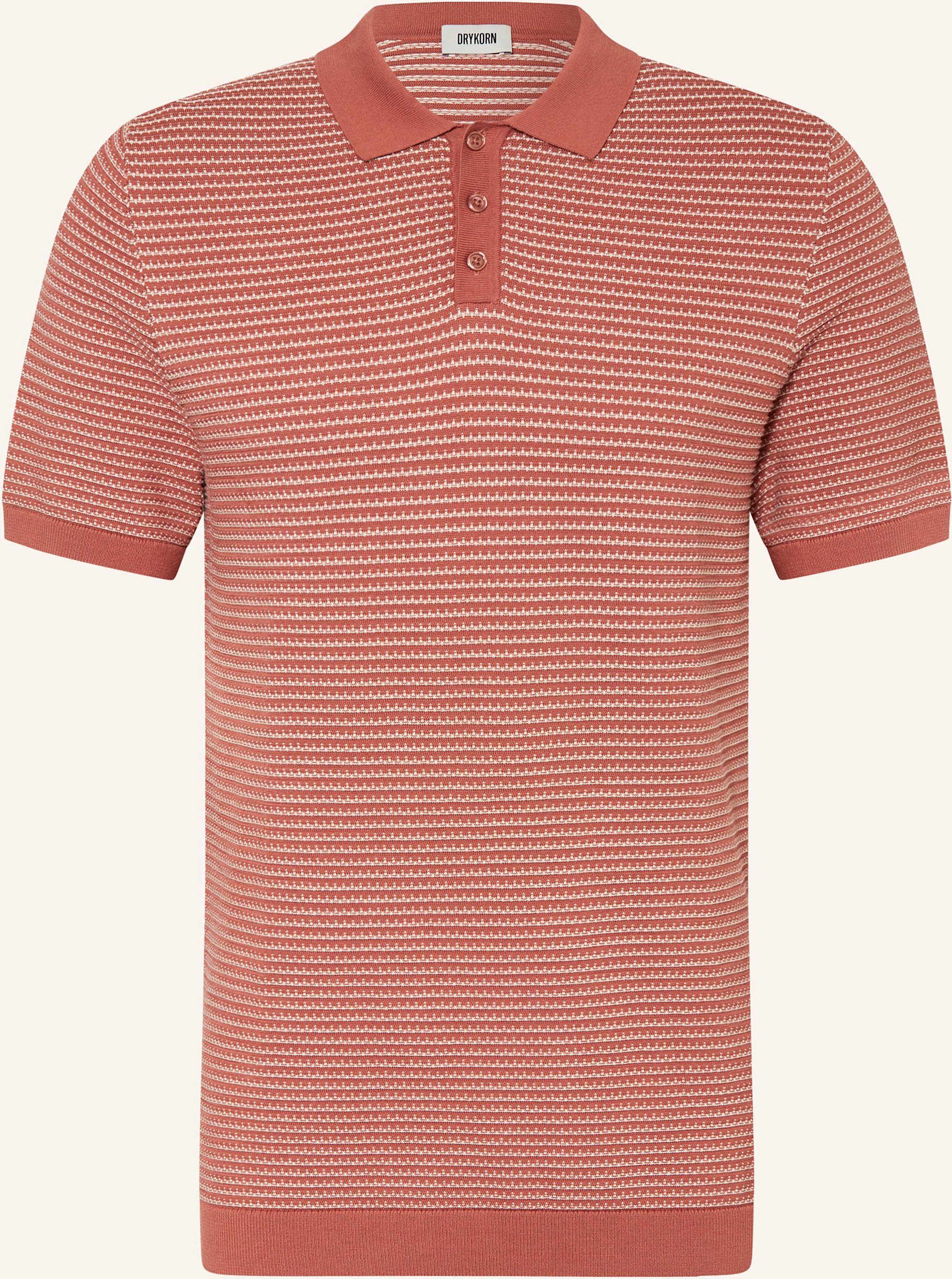 Drykorn Strick-Poloshirt Triton Regular Fit rot