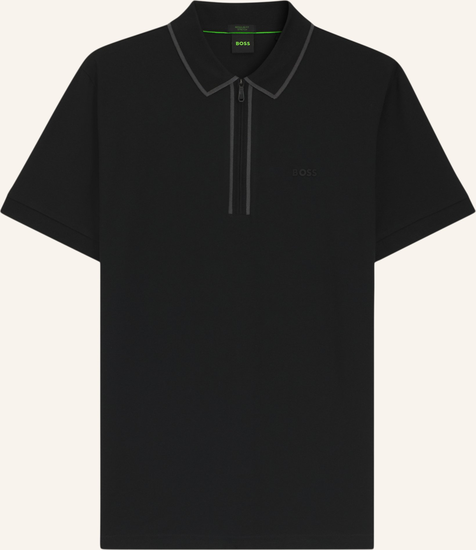 Thumbnail - Boss Poloshirt Philix Tape Regular Fit schwarz