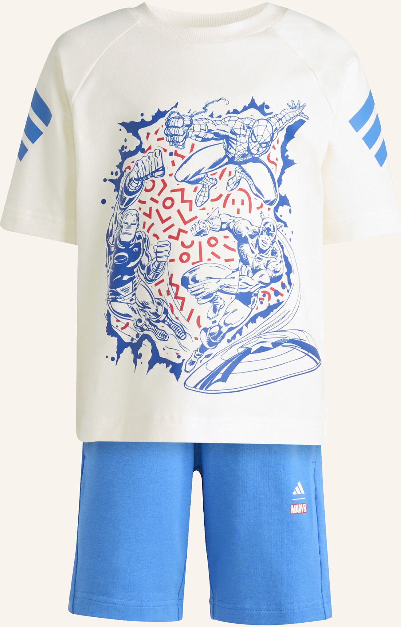 Adidas Adidas Marvel Avengers T-Shirt Set weiss