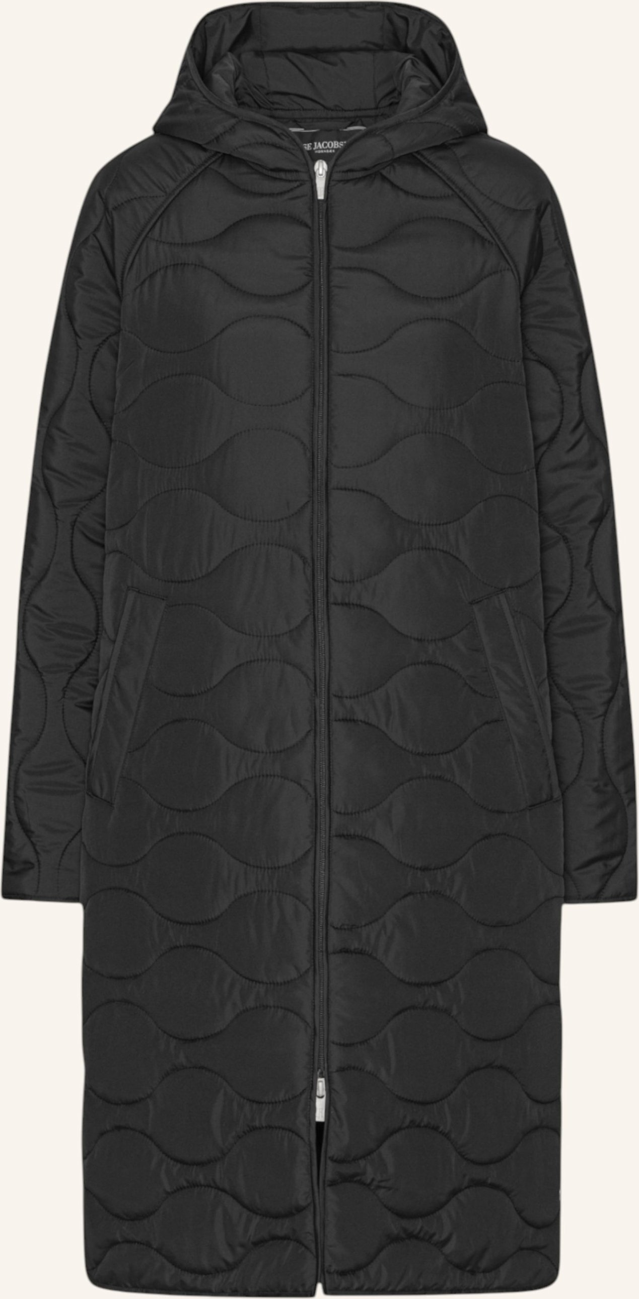 Ilse Jacobsen Steppmantel quilted08 schwarz
