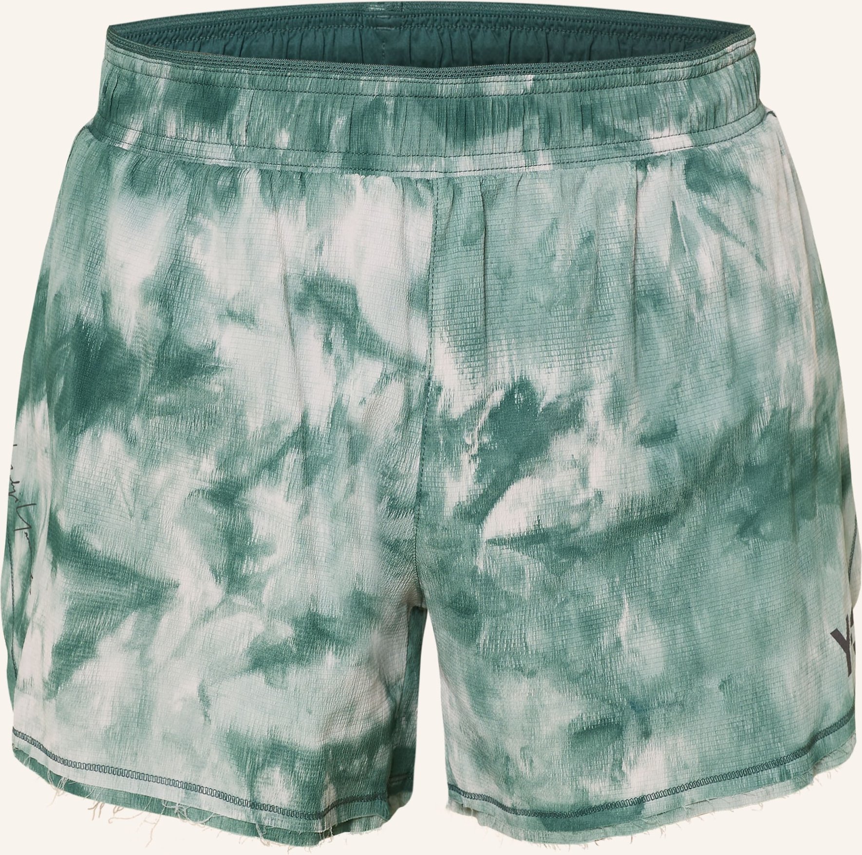 Y-3 2-In-1-Laufshorts gruen