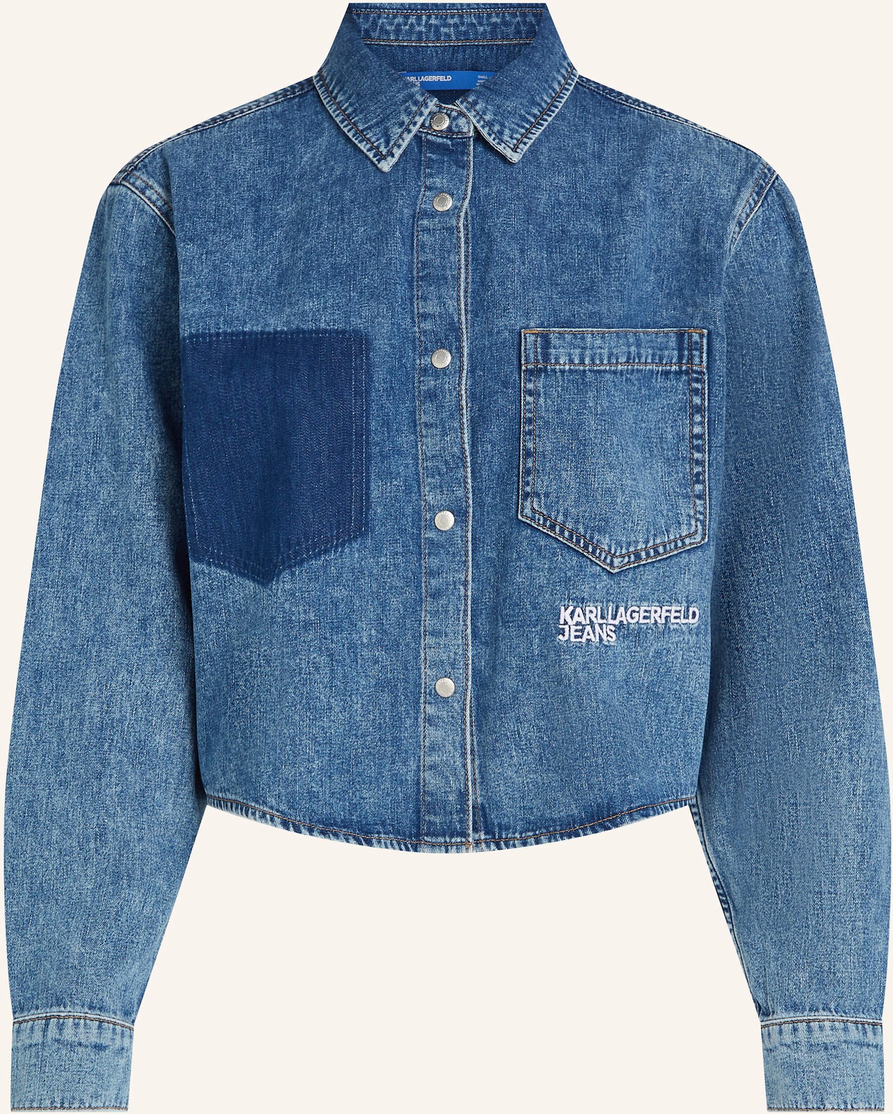 Karl Lagerfeld Jeans Bluse blau