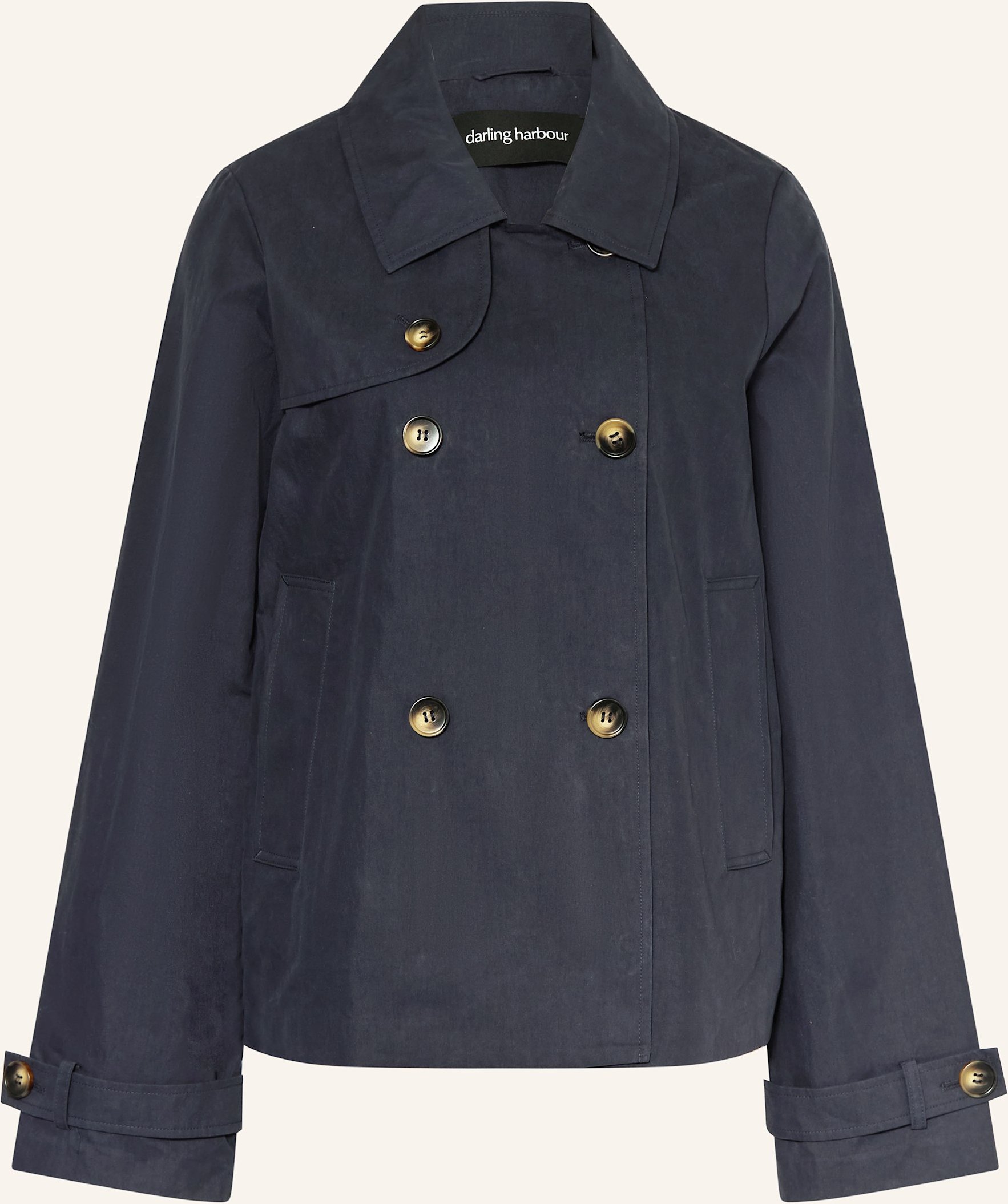 Darling Harbour Trench-Jacke blau