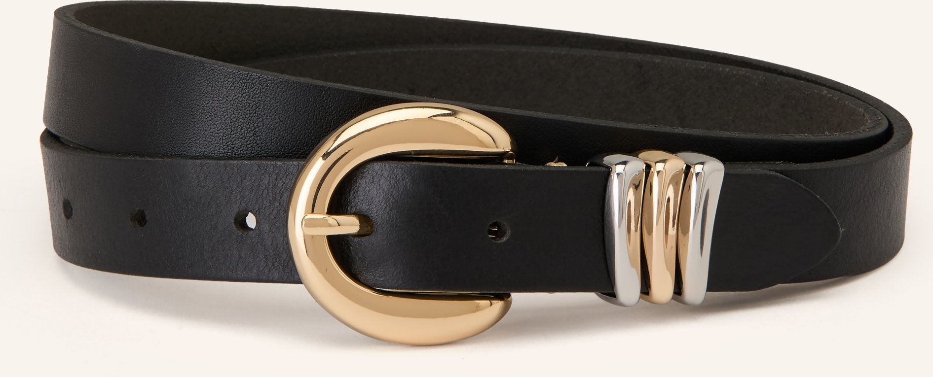 B.Belt Ledergürtel Valeria schwarz