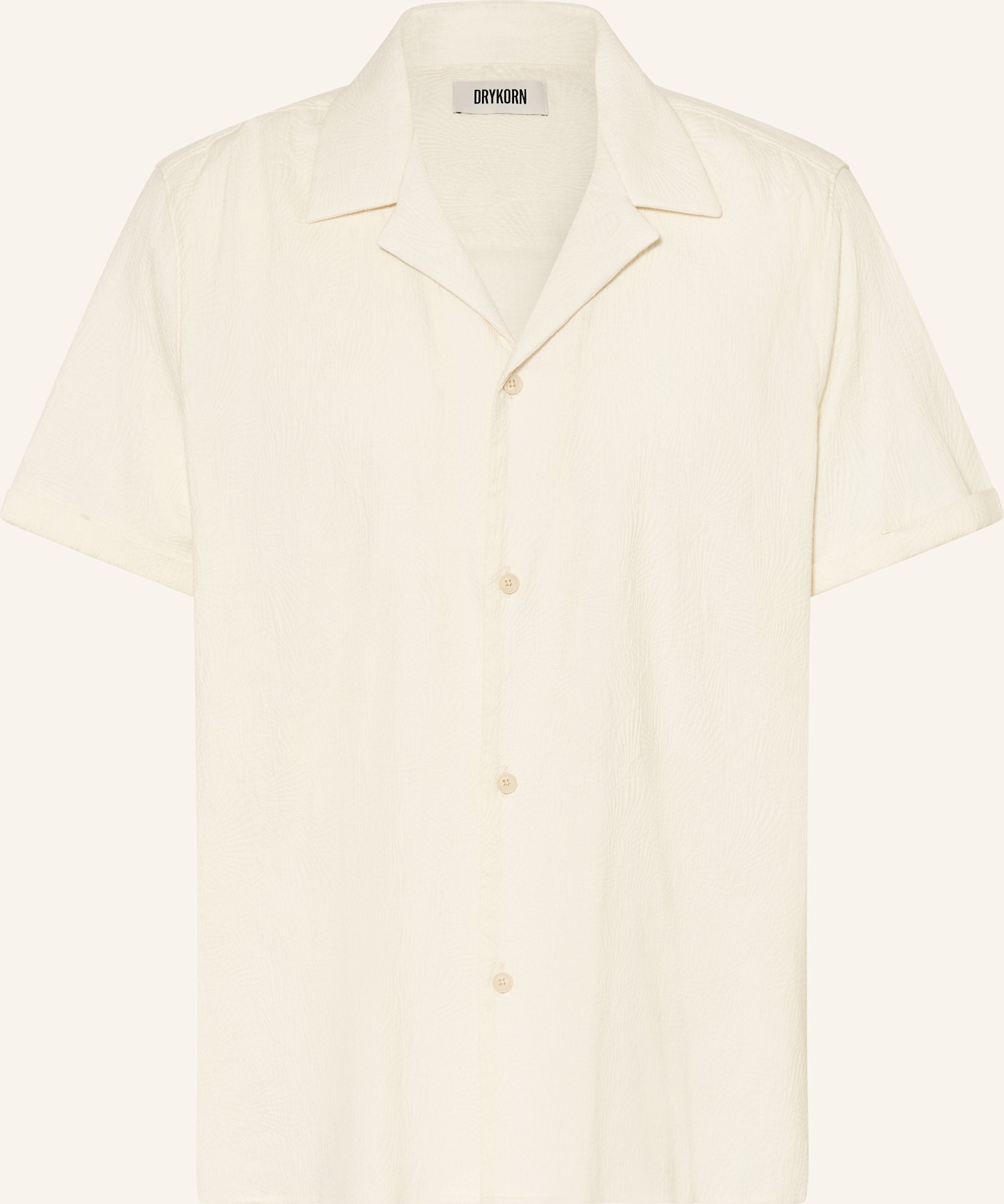 Drykorn Jacquard-Resorthemd Bijan_2 Comfort Fit beige