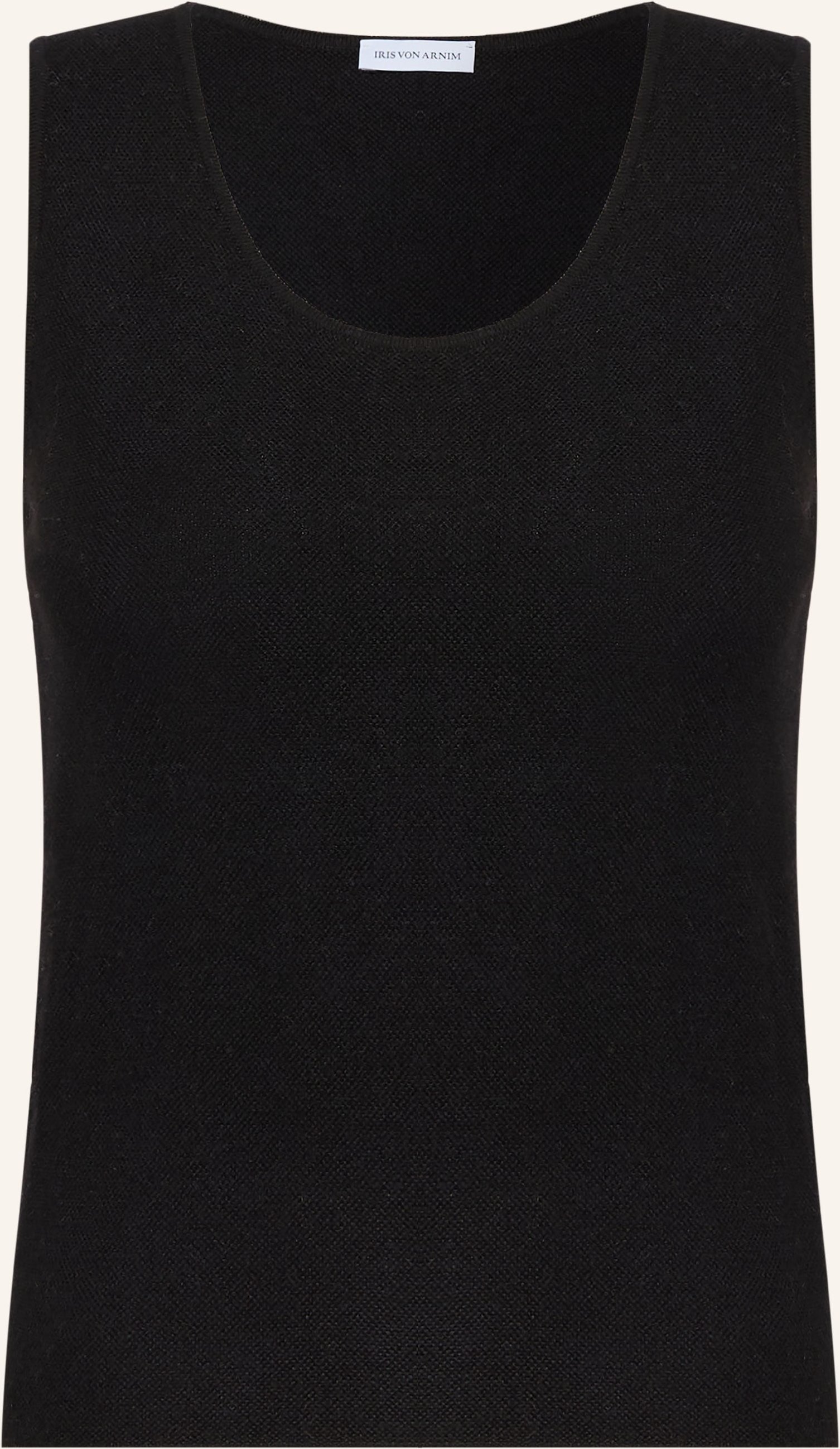 Iris Von Arnim Stricktop Thyra Aus Cashmere Mit Seide schwarz