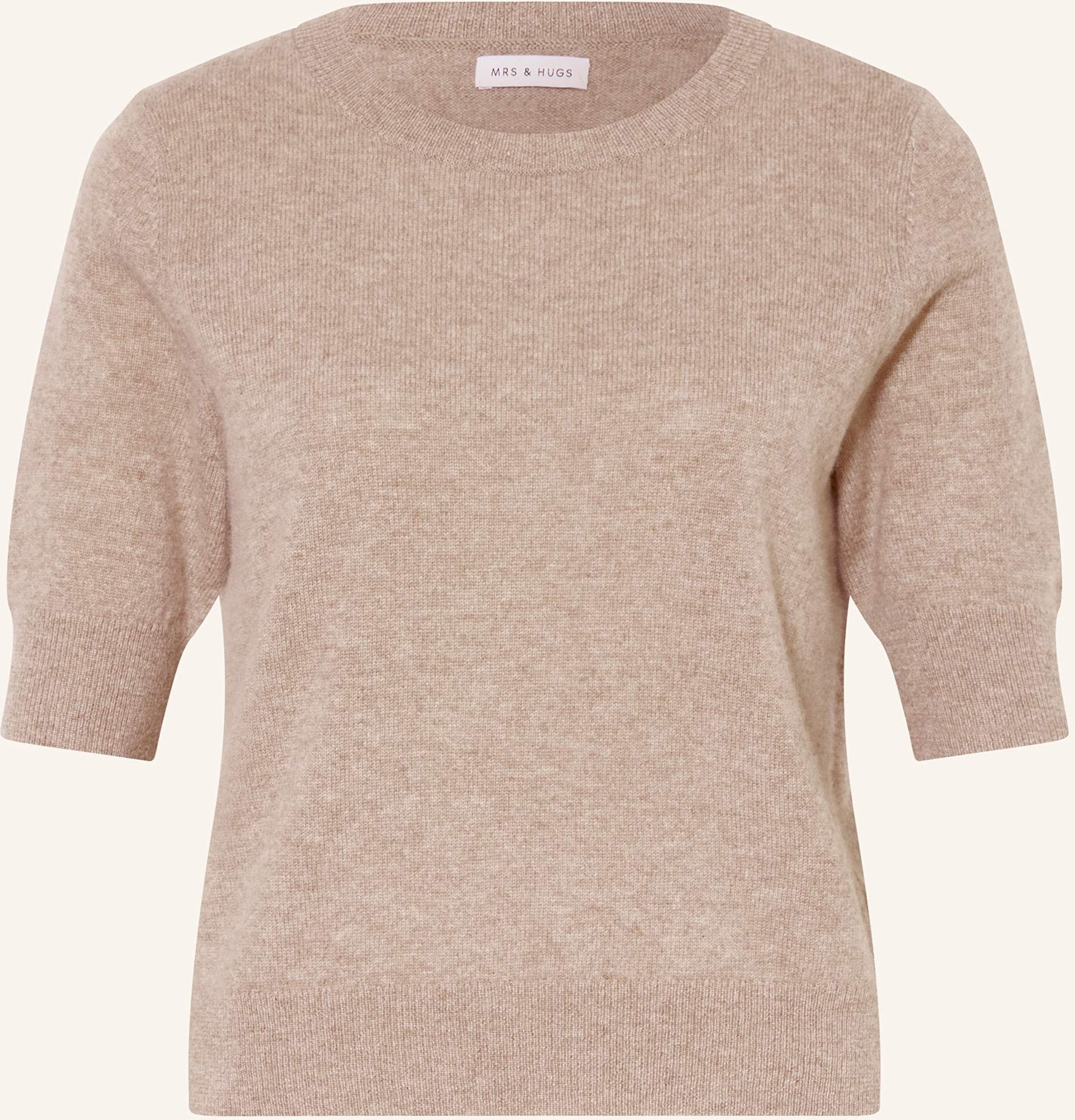 Mrs & Hugs Strickshirt Aus Cashmere beige