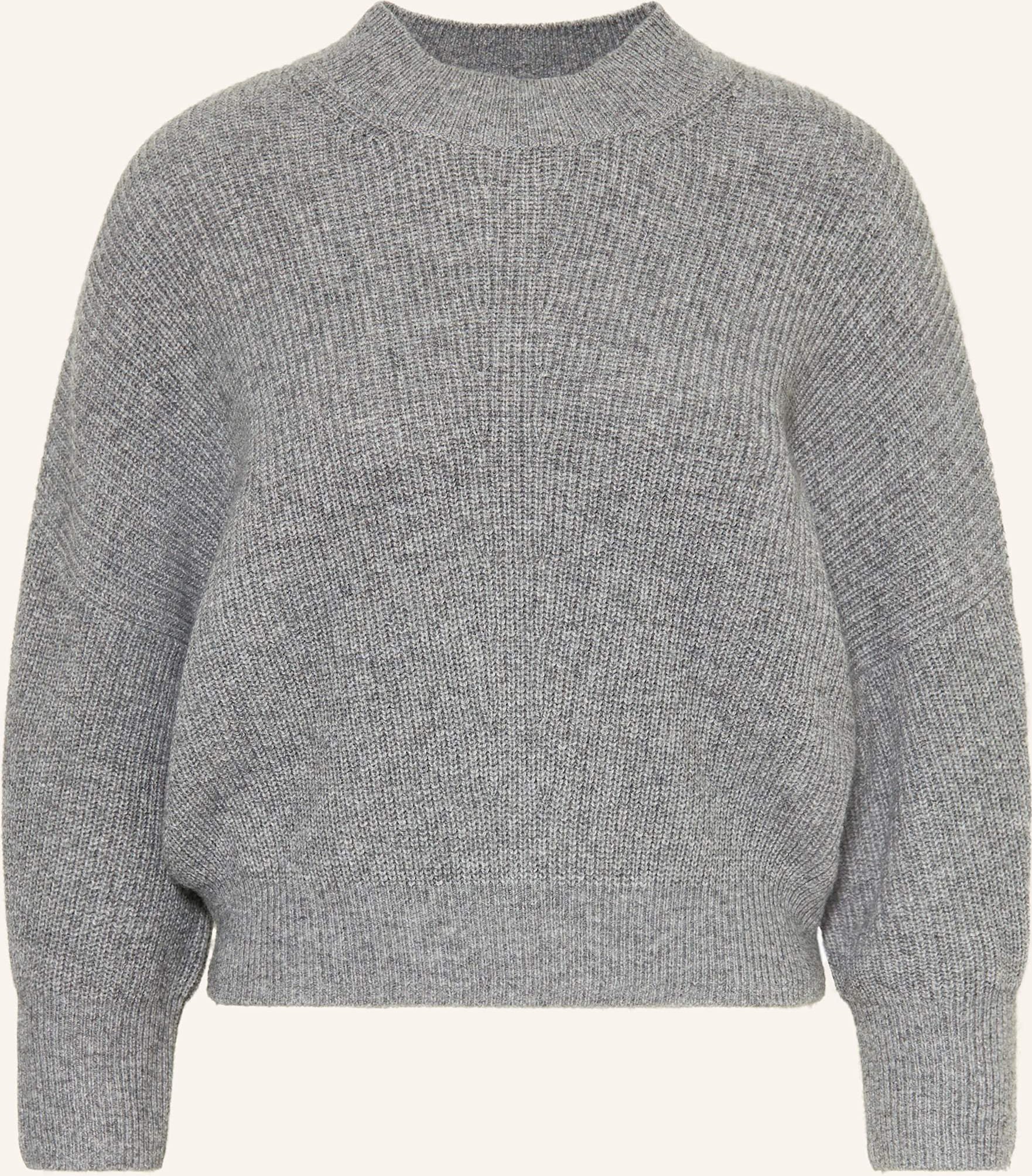 Oui Pullover Mit 3/4-Arm grau