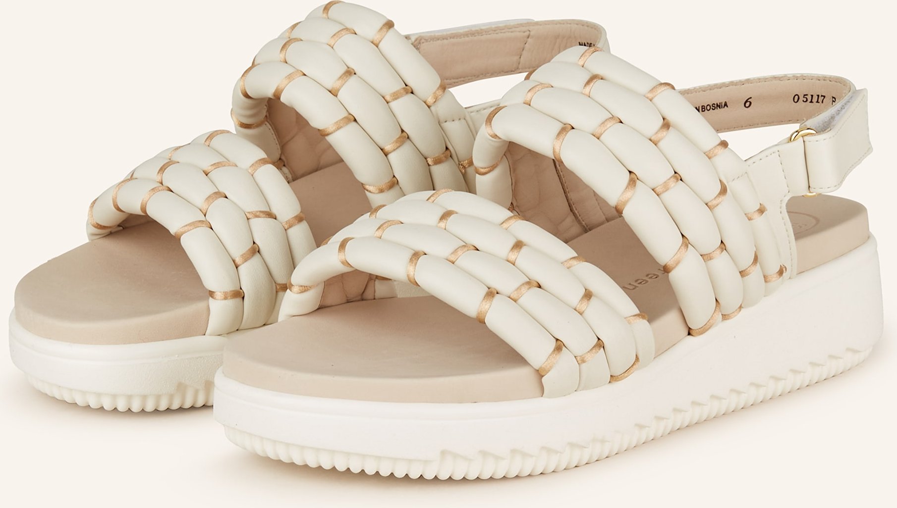 Thumbnail - Paul Green Plateau-Sandalen weiss