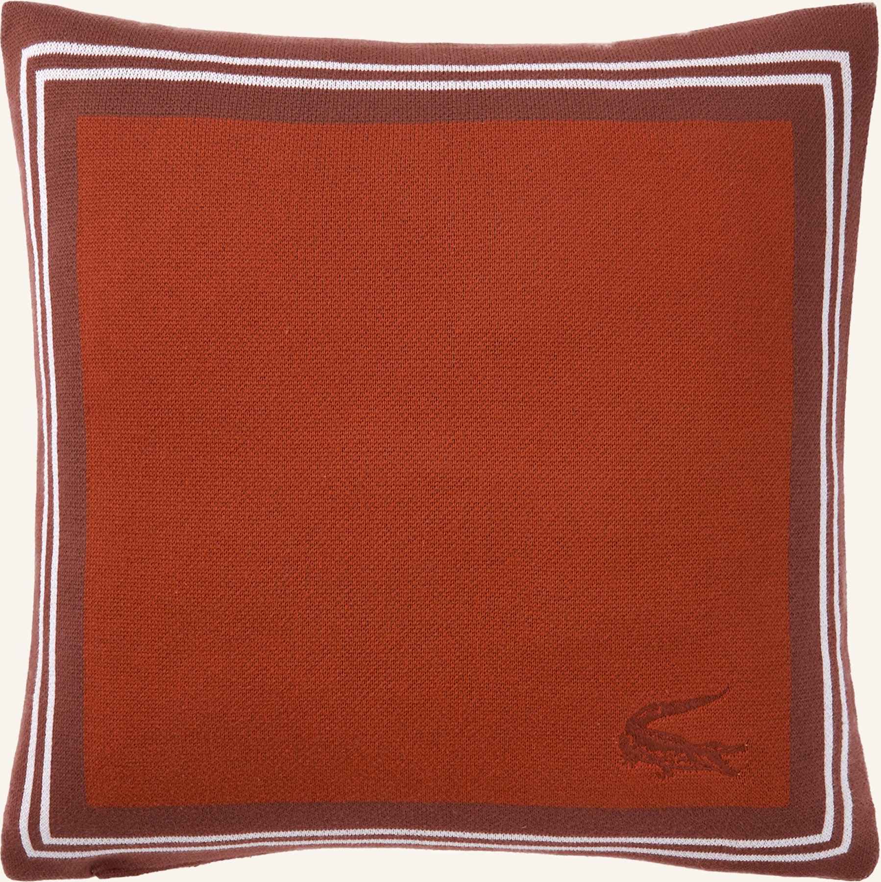 Lacoste Dekokissenhülle Lframe orange