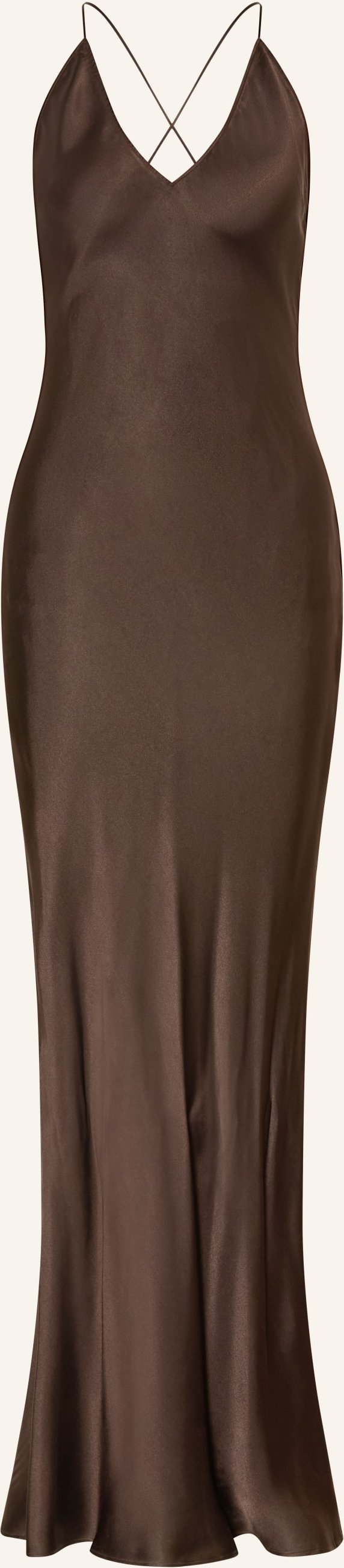 Anine Bing Kleid Laurel Mit Seide braun