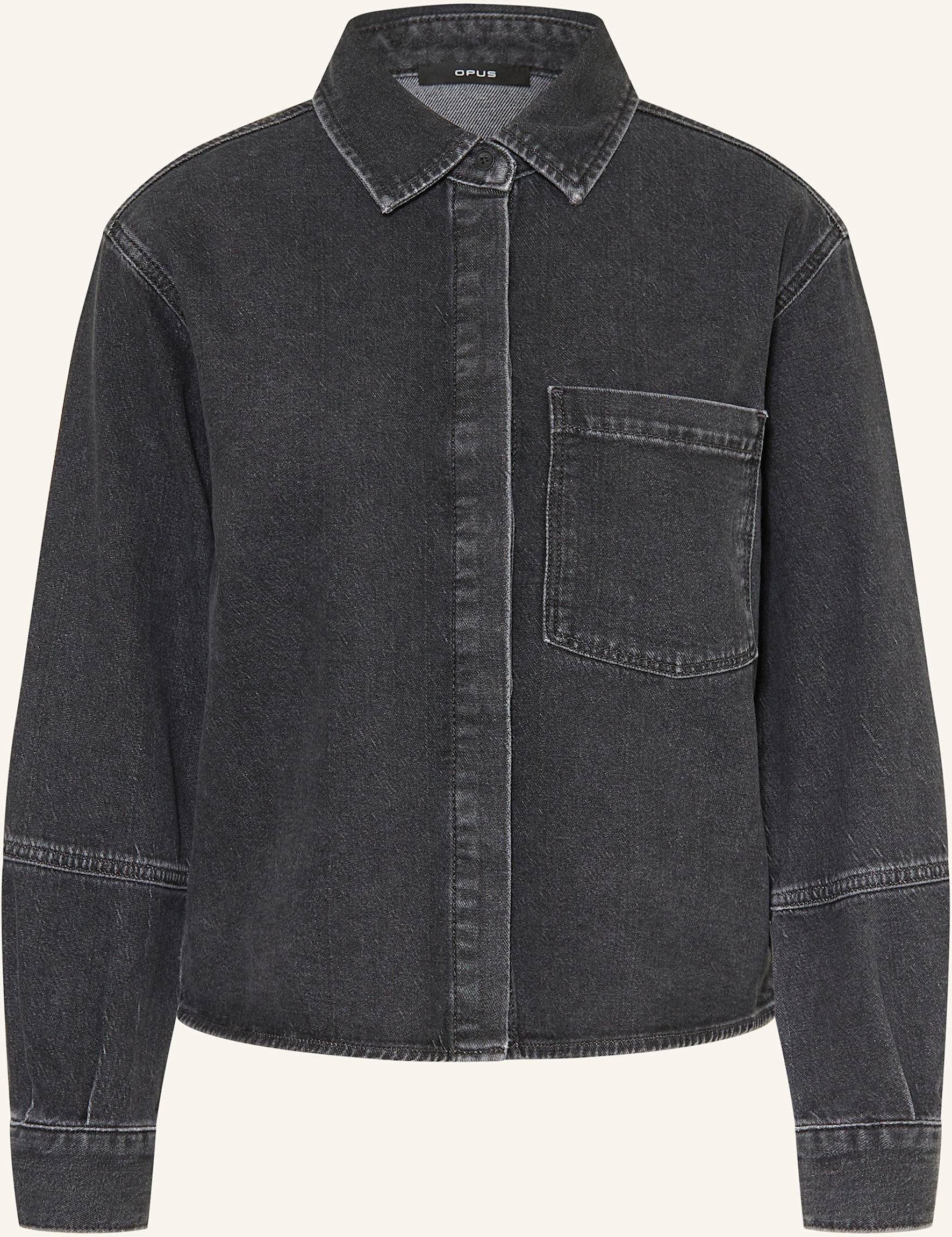 Opus Jeansbluse Femori grau