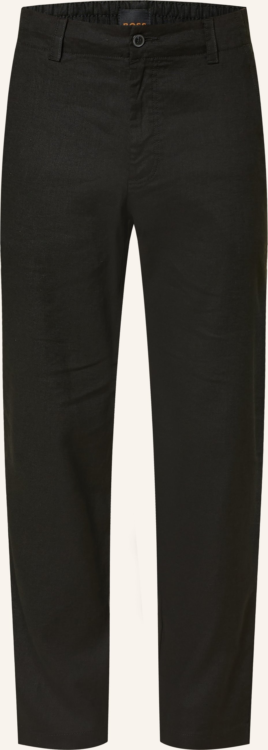 Boss Leinenchino Sanderson Regular Fit schwarz