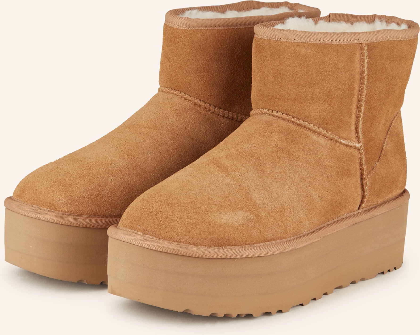 Thumbnail - Ugg Plateau-Boots Classic Mini Platform braun