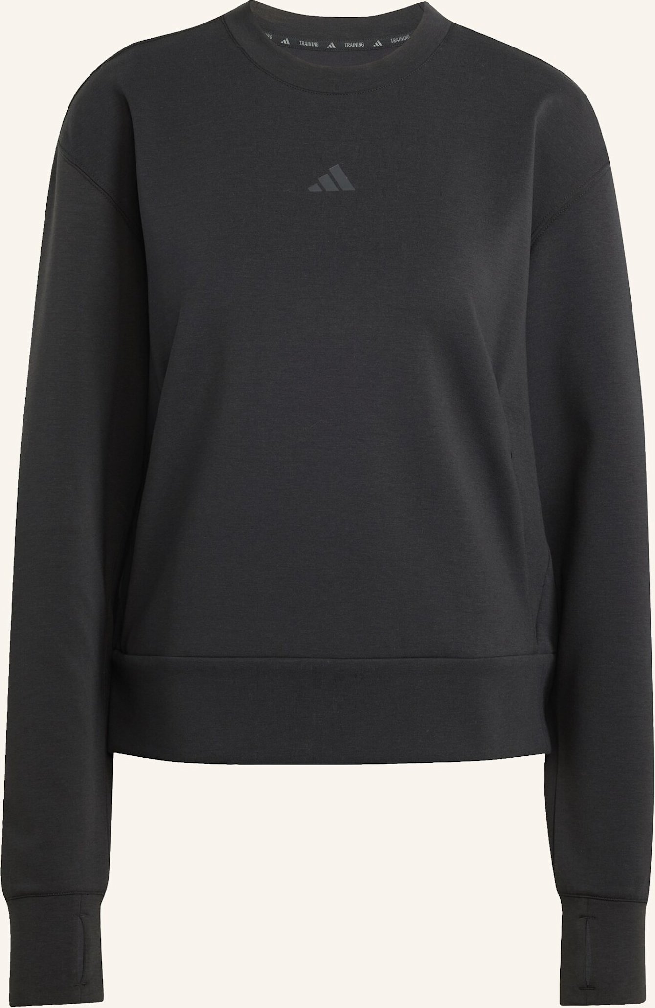 Thumbnail - Adidas Für Das Training Entworfenes Warm-Up Sweatshirt Mit Rundhalsausschnitt schwarz