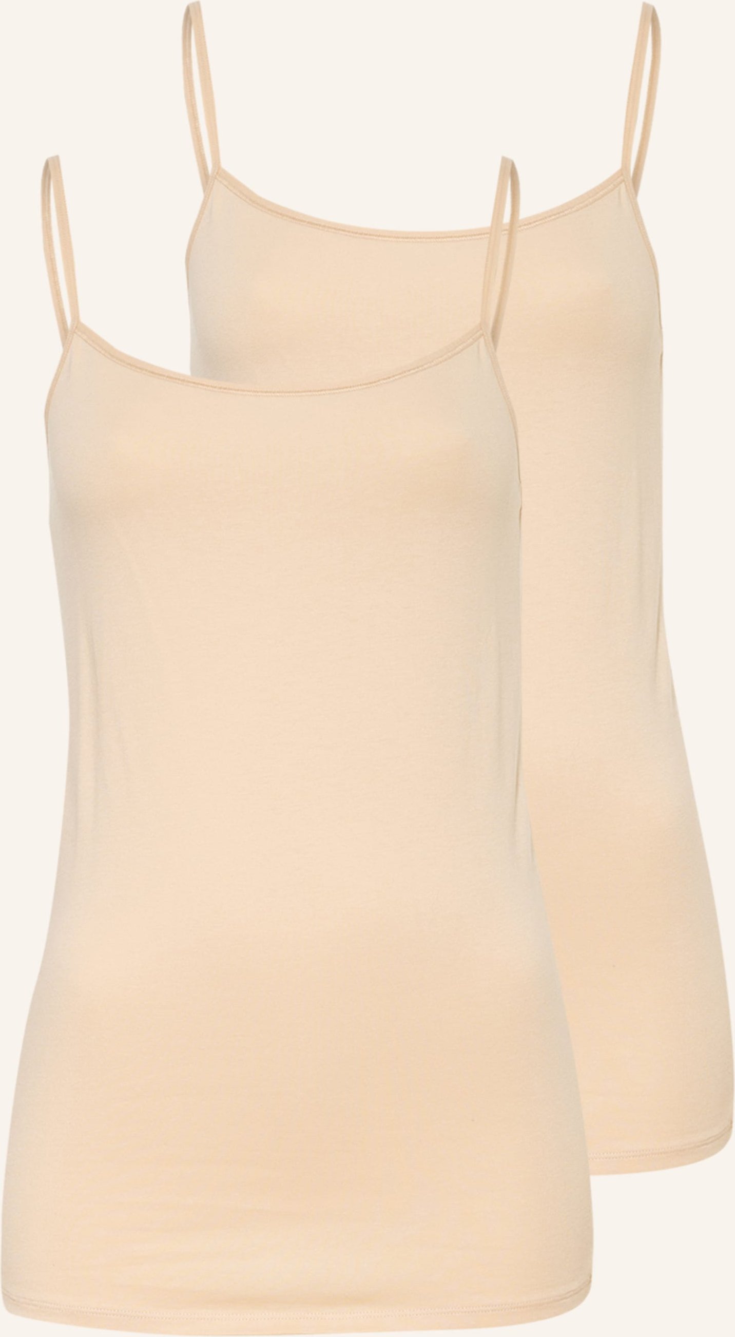 Schiesser 2er-Pack Tops 95/5 beige