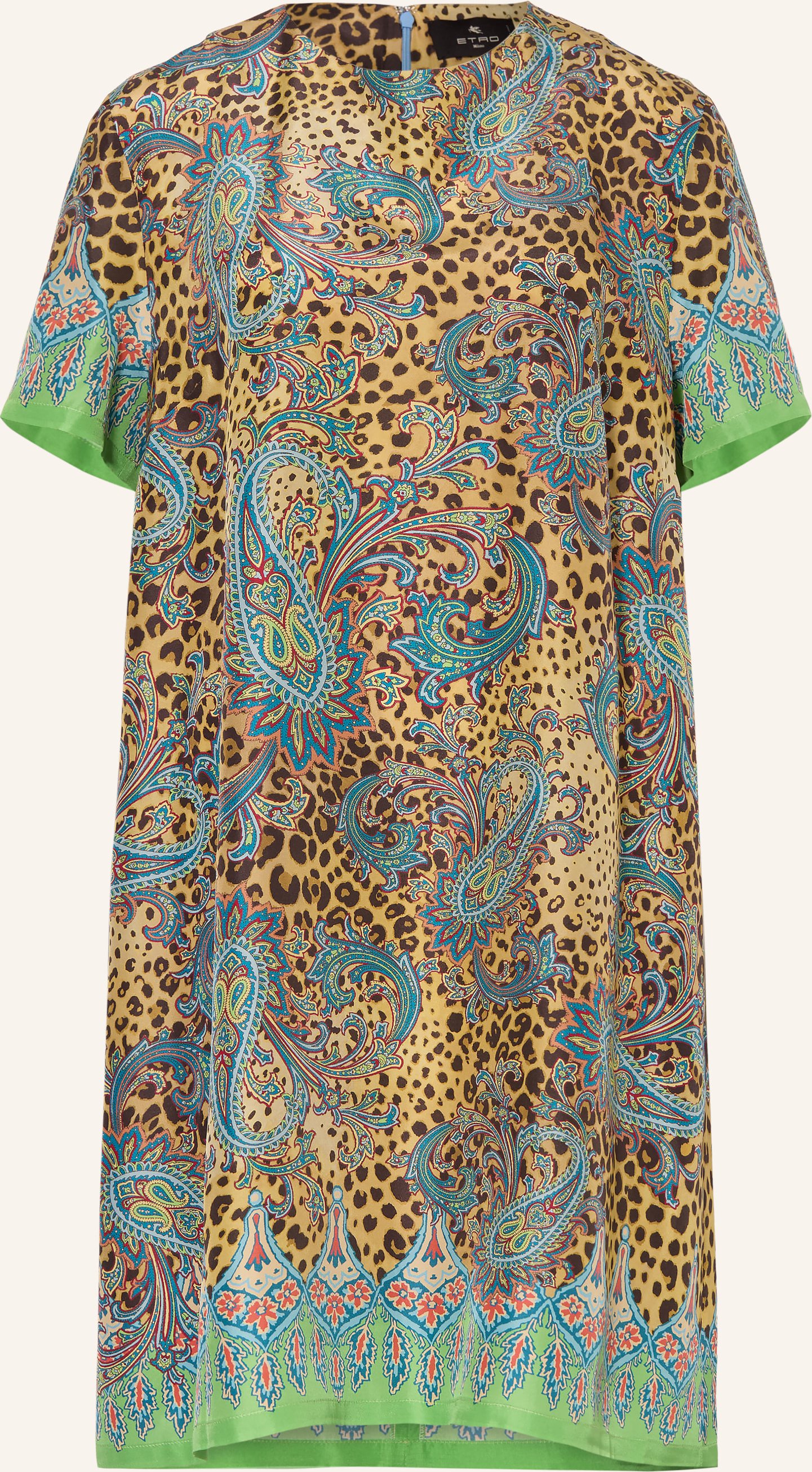 Etro Seidenkleid braun