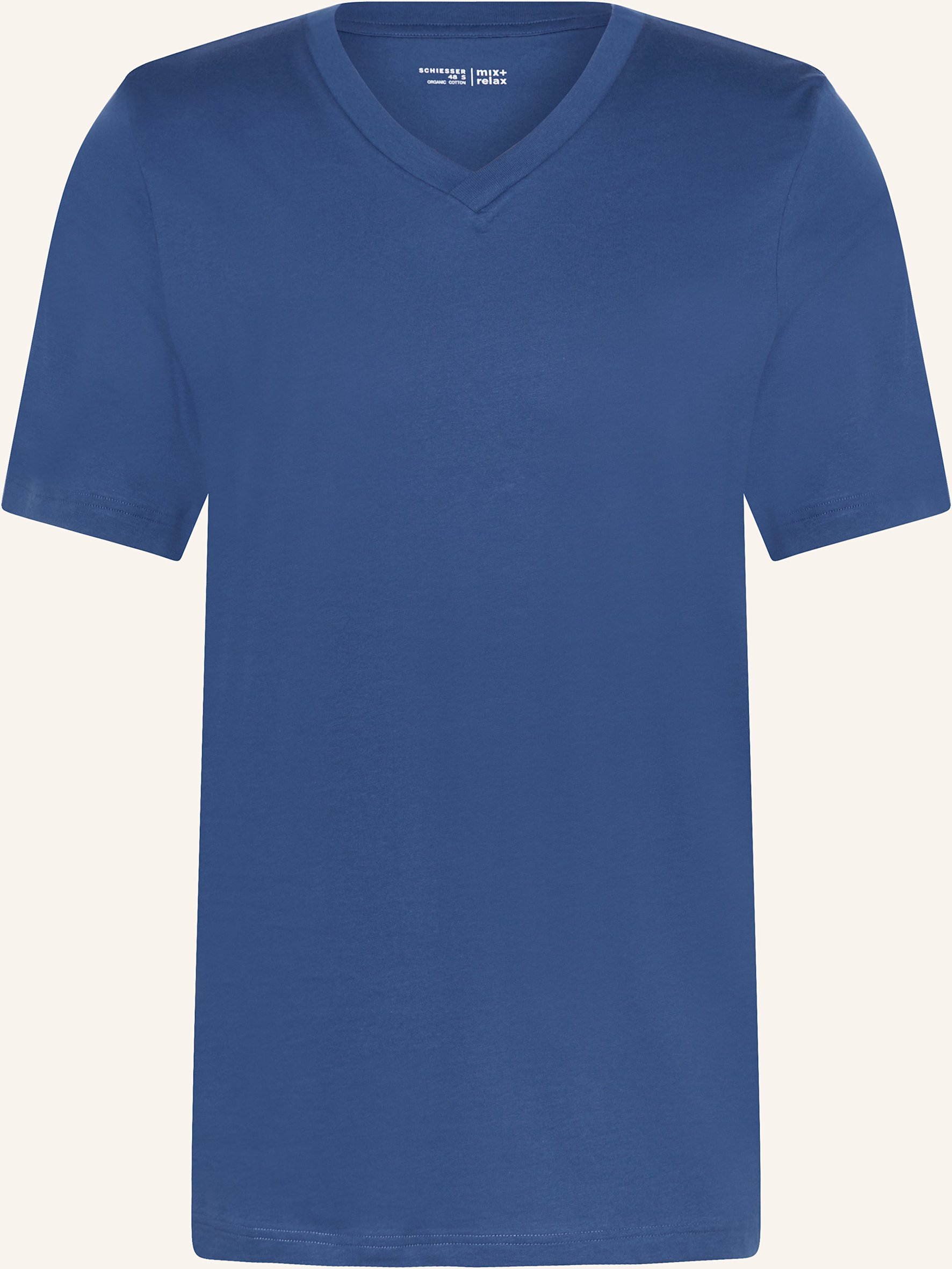 Schiesser Schlafshirt Mix+Relax blau