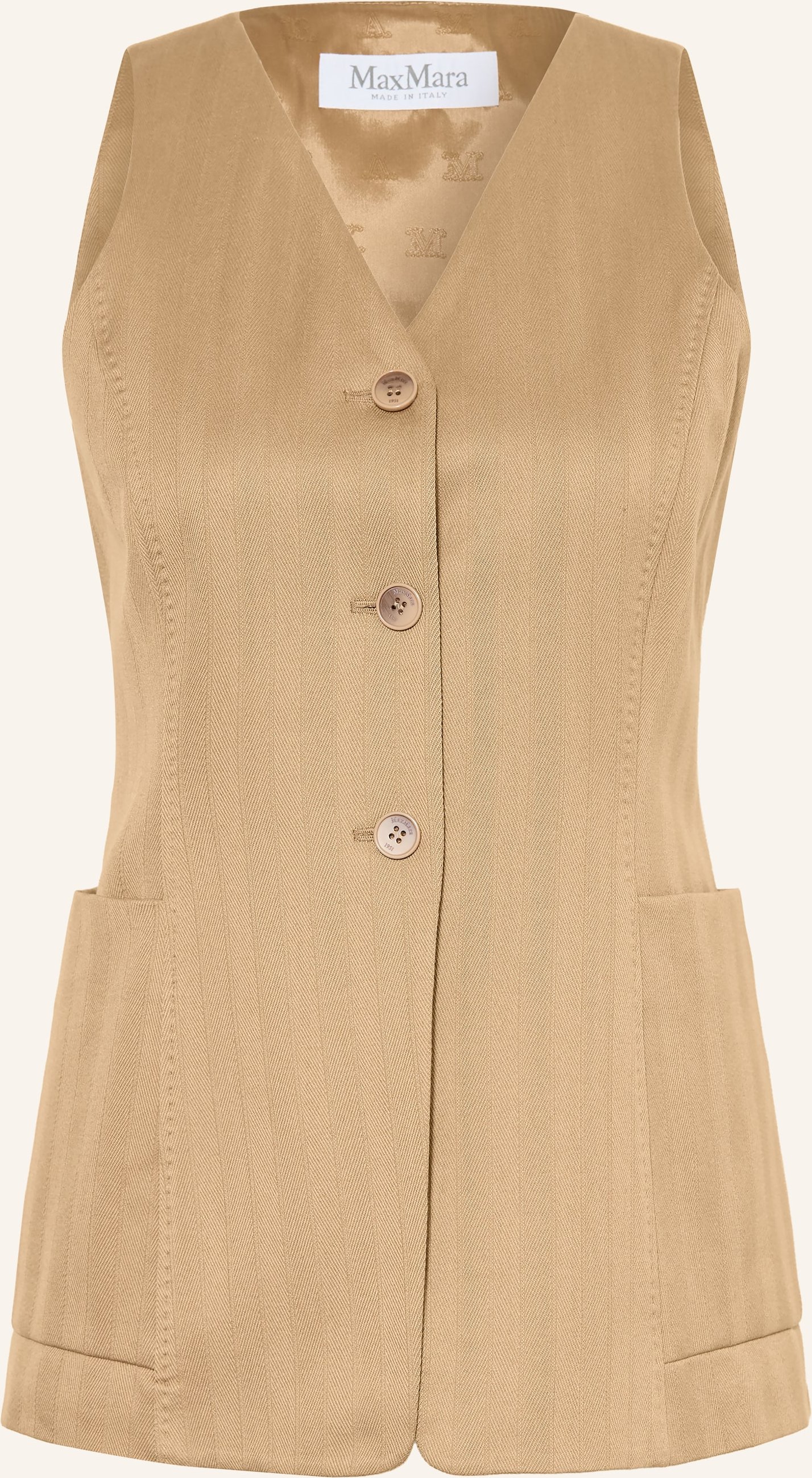 Max Mara Blazerweste Falla braun
