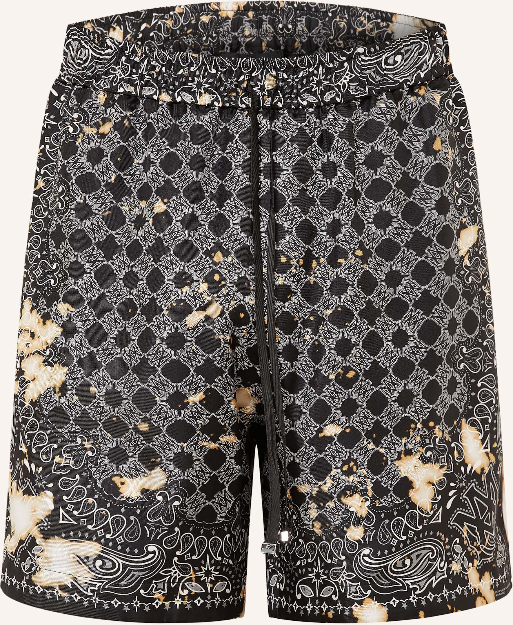 Amiri Seidenshorts schwarz