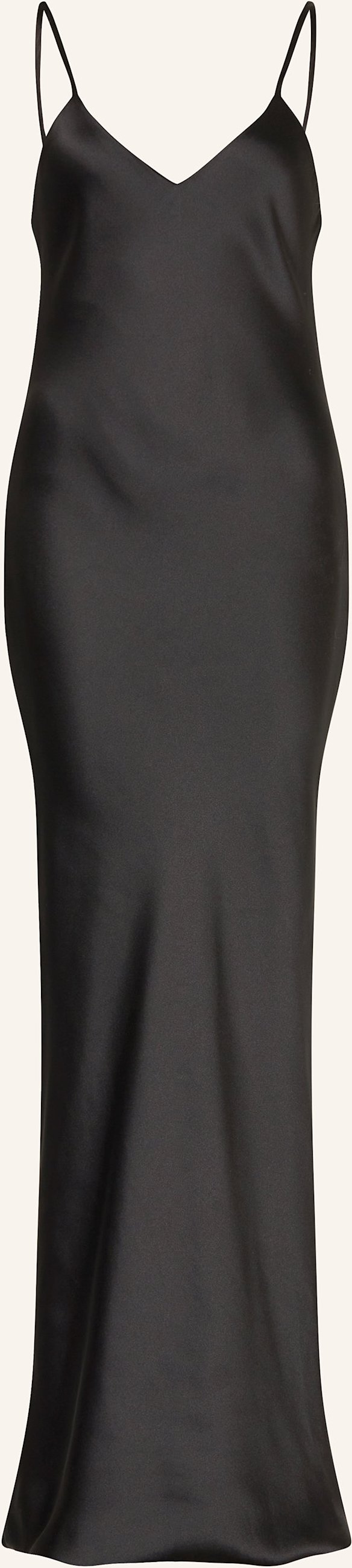 Norma Kamali Satinkleid schwarz