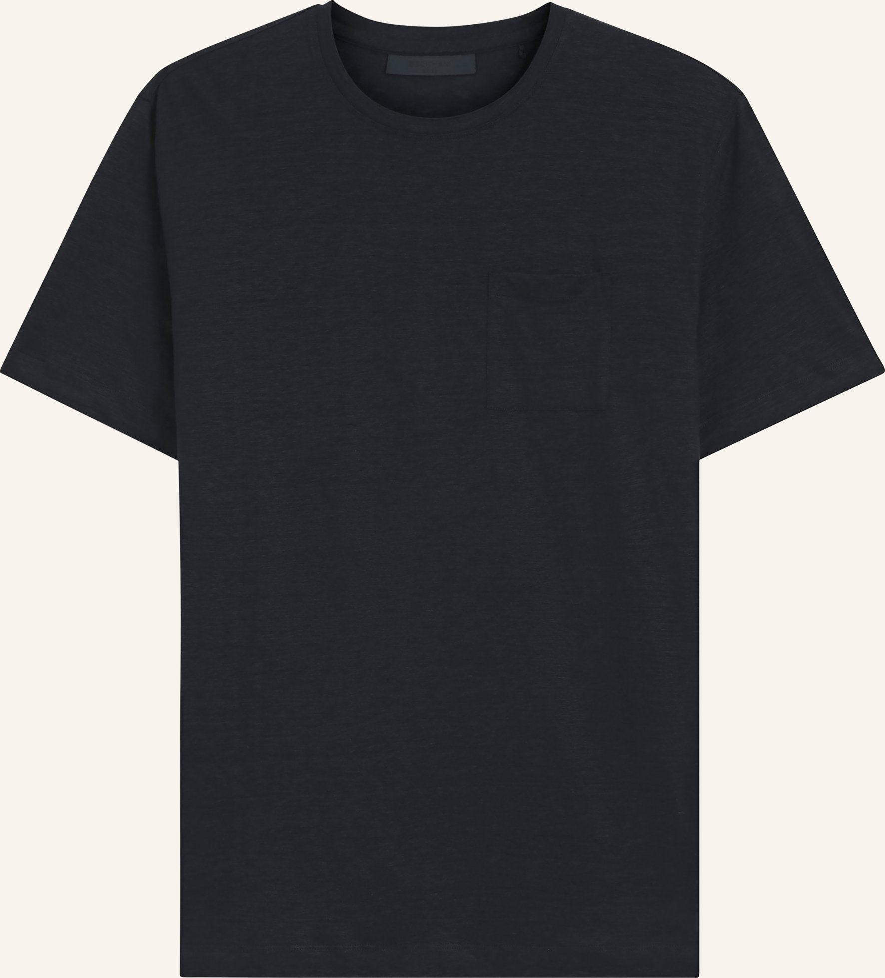 Boss Strickshirt Taut Aus Leinen blau