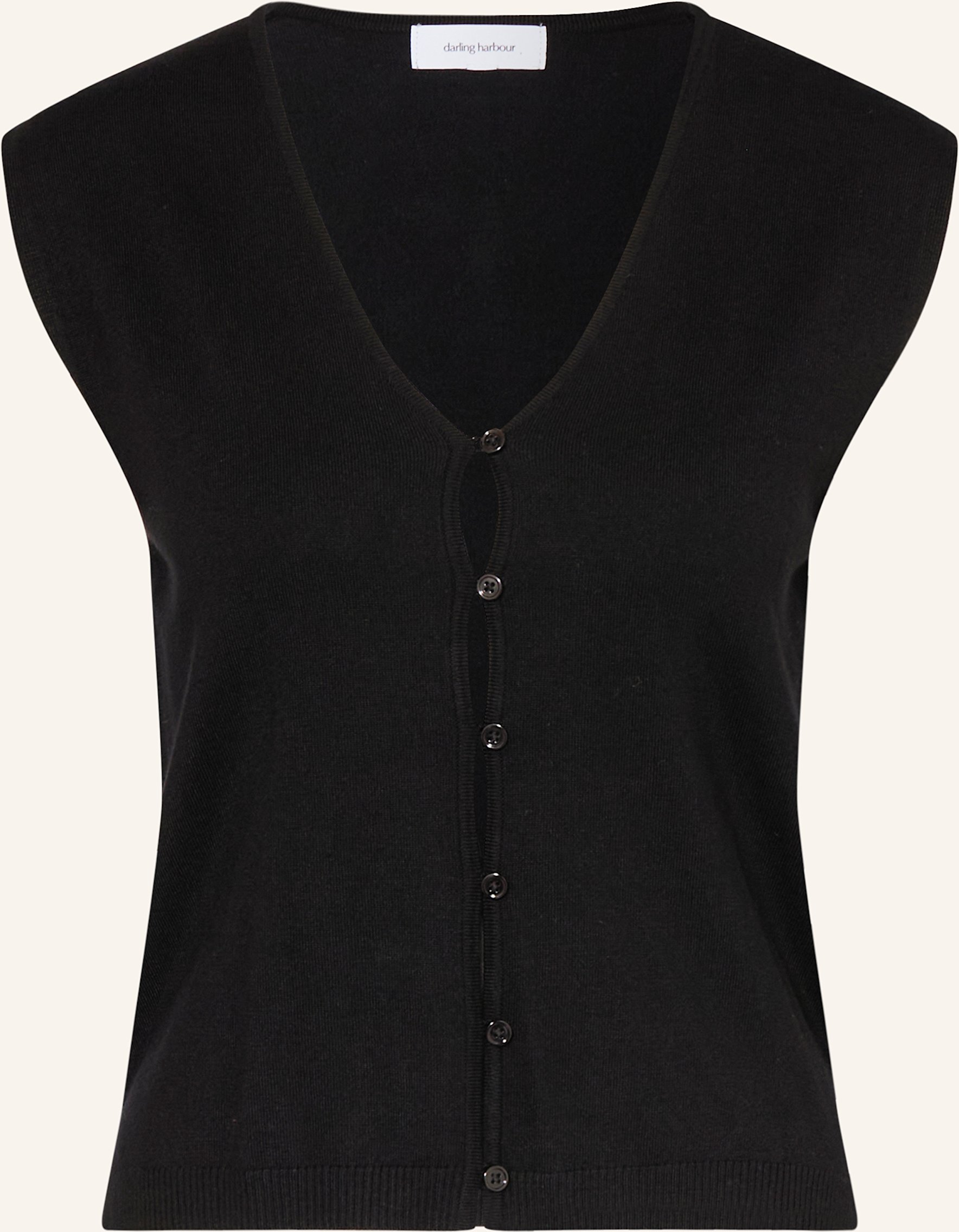 Darling Harbour Strickweste schwarz