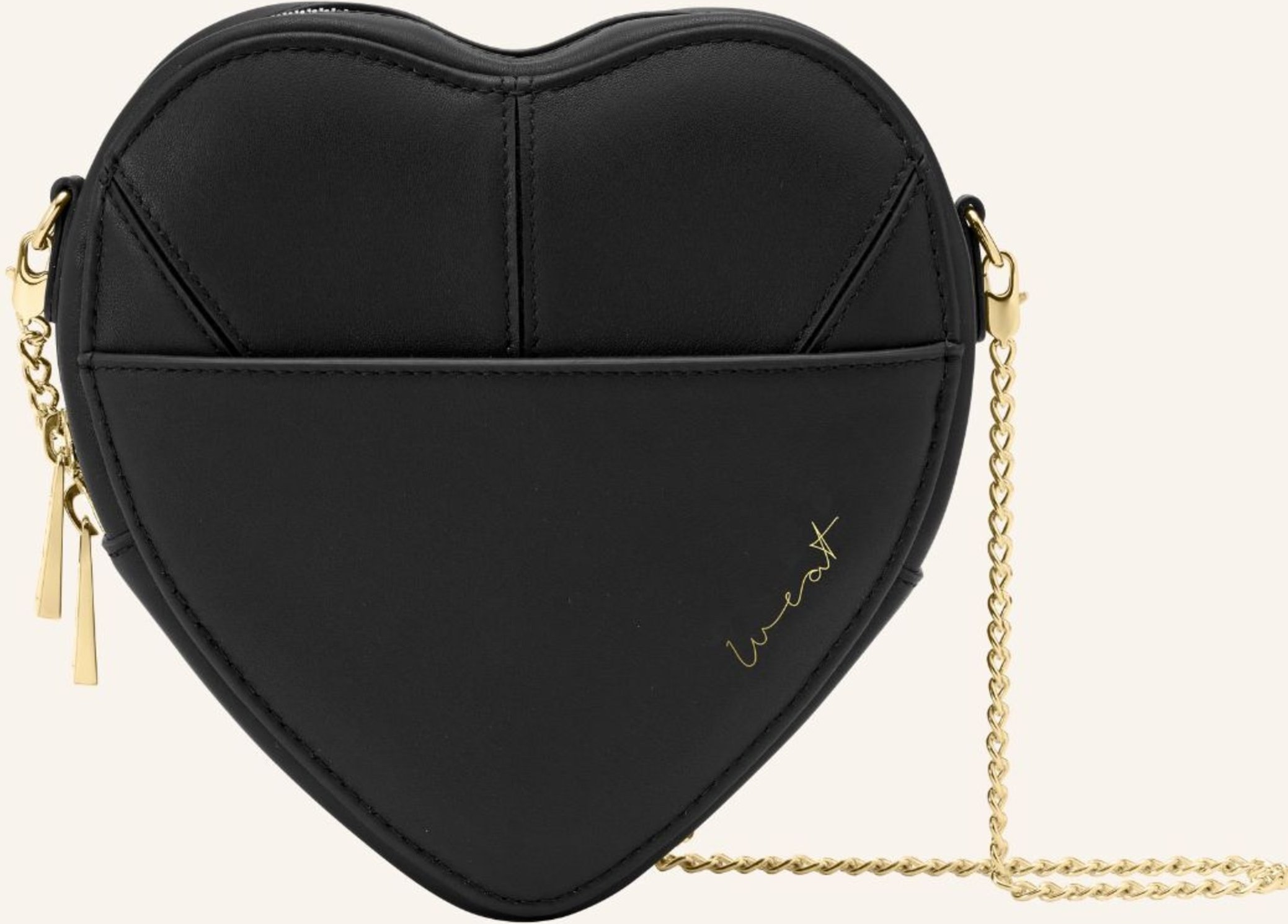 Weat Handtasche Big Heart schwarz