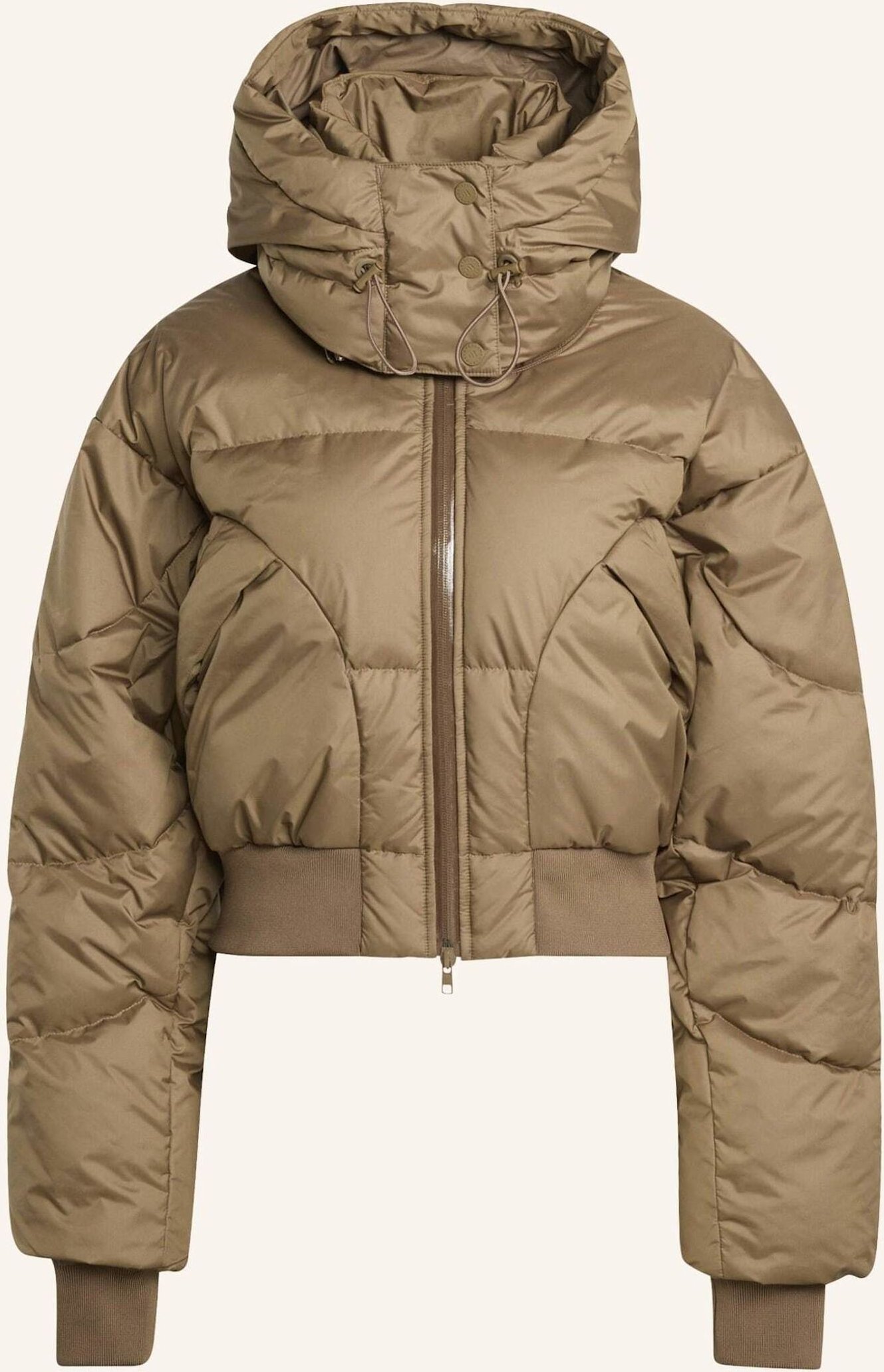 Adidas By Stella Mccartney Adidas By Stella Mccartney Cropped Padded Winterjacke braun