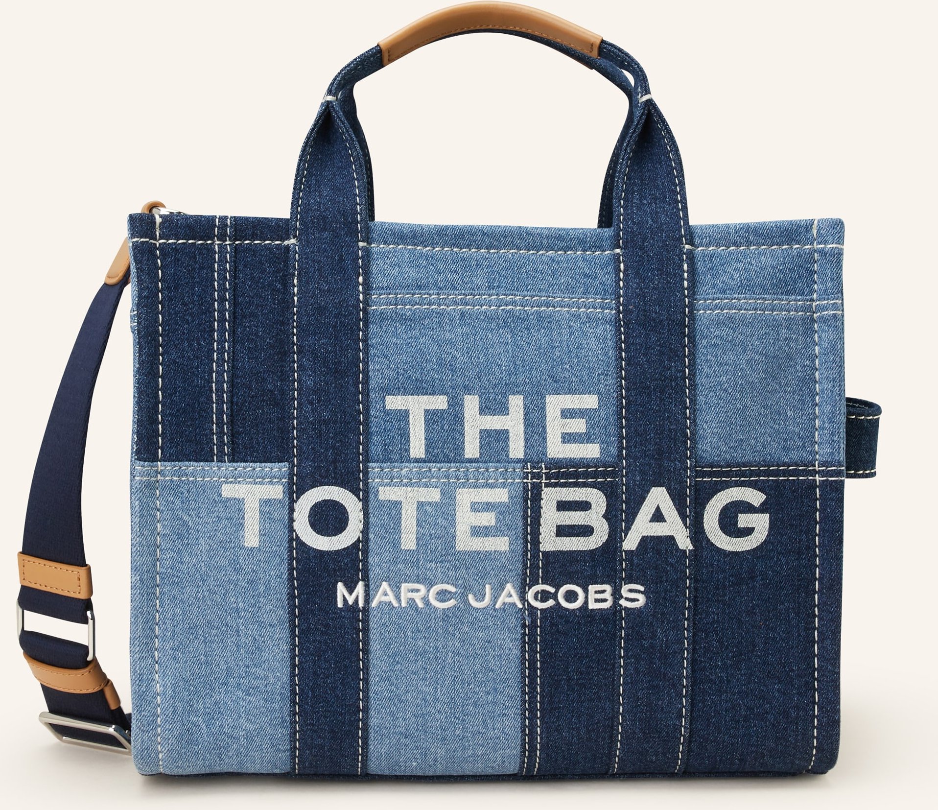 Thumbnail - Marc Jacobs Shopper The Medium Tote Bag blau