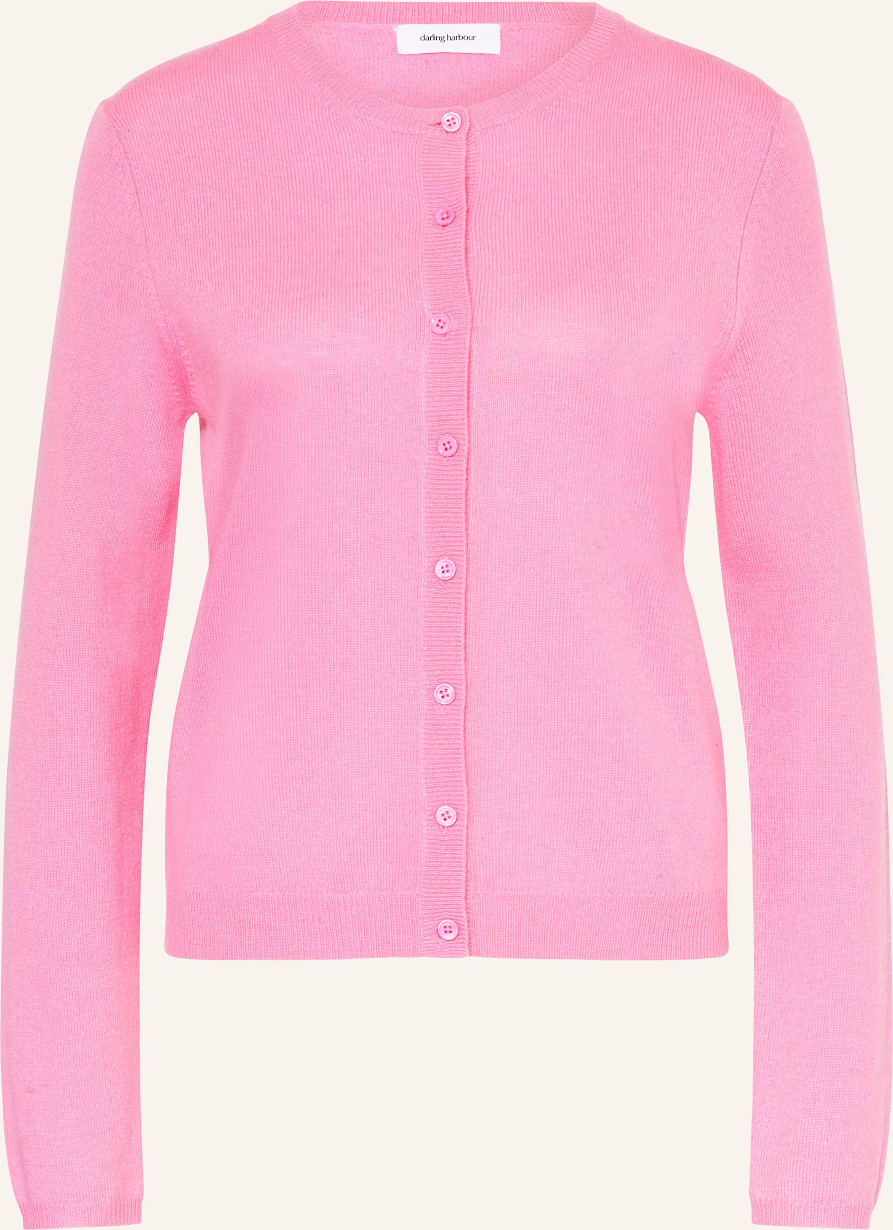 Darling Harbour Strickjacke Aus Cashmere pink