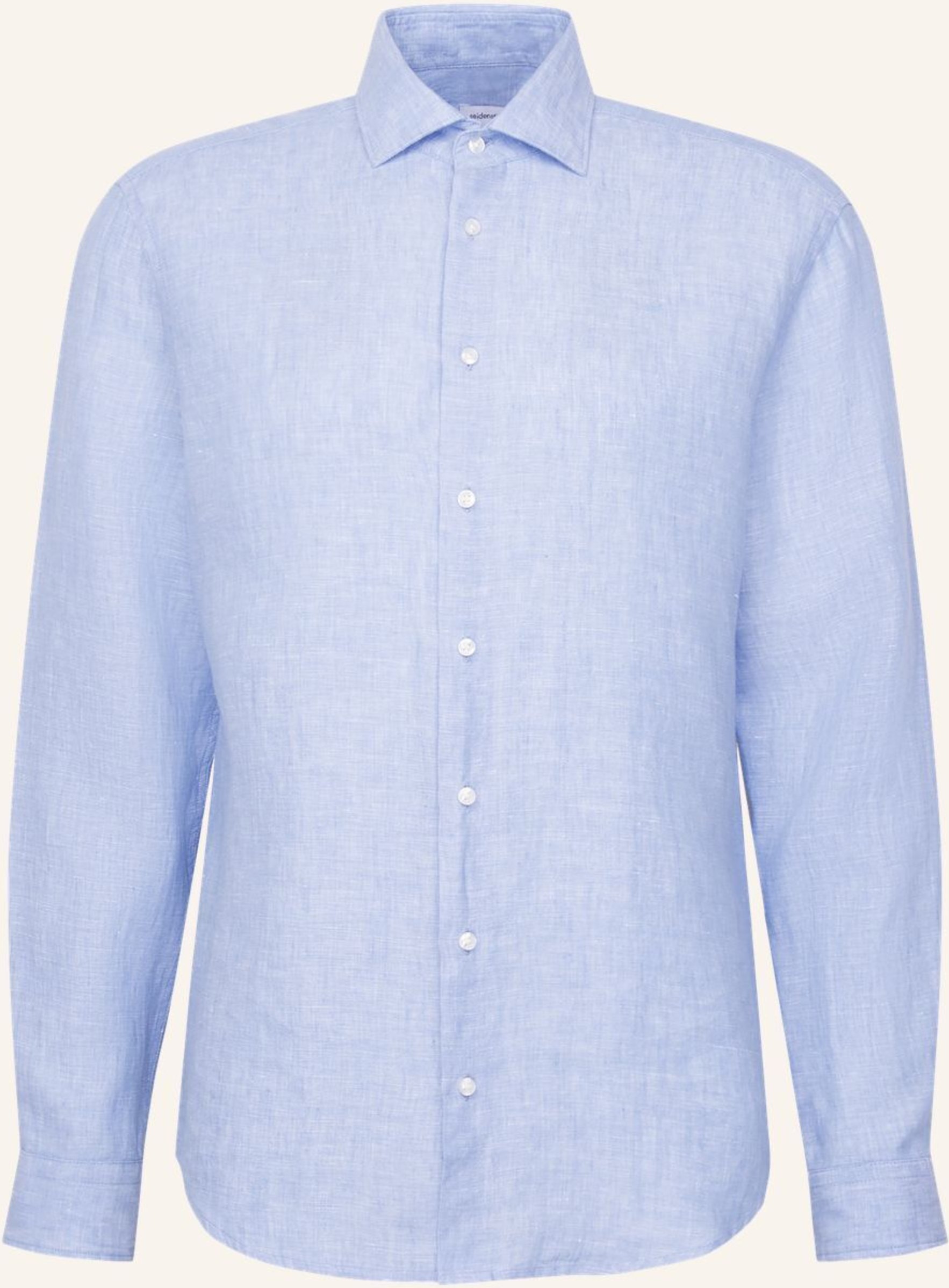 Seidensticker Leinenhemd Regular Fit blau