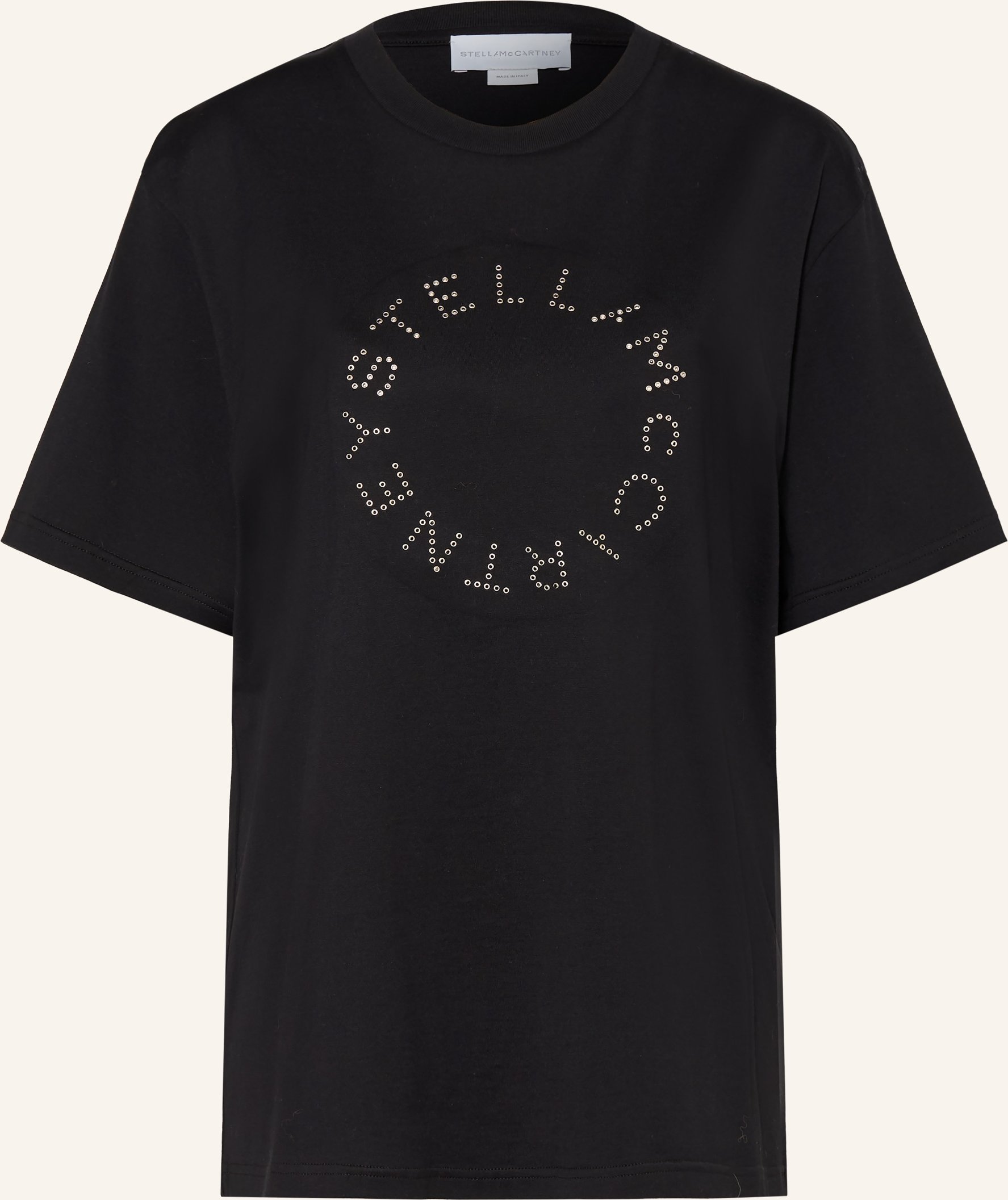 Stella Mccartney T-Shirt Mit Nieten schwarz