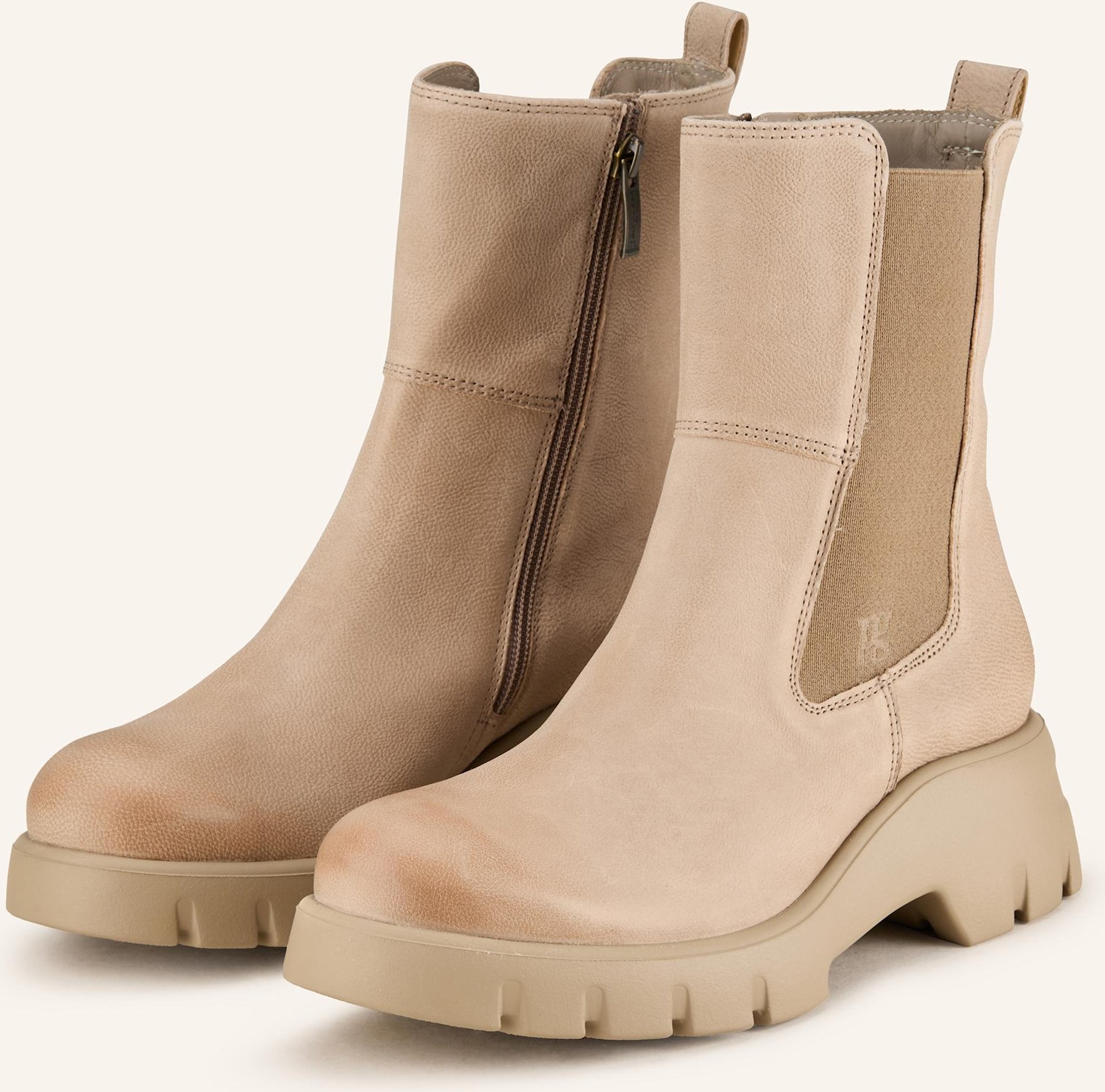 Paul Green Chelsea-Boots beige