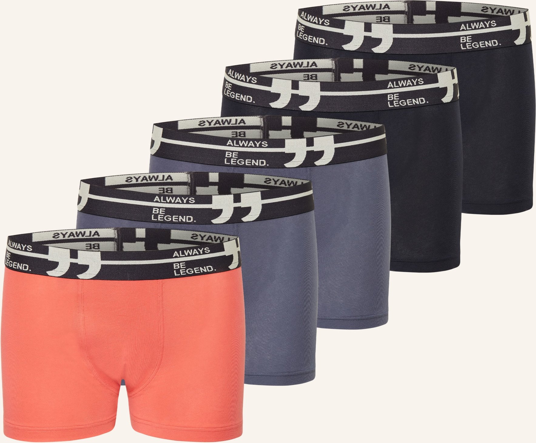 Sanetta 5er-Pack Boxershorts blau