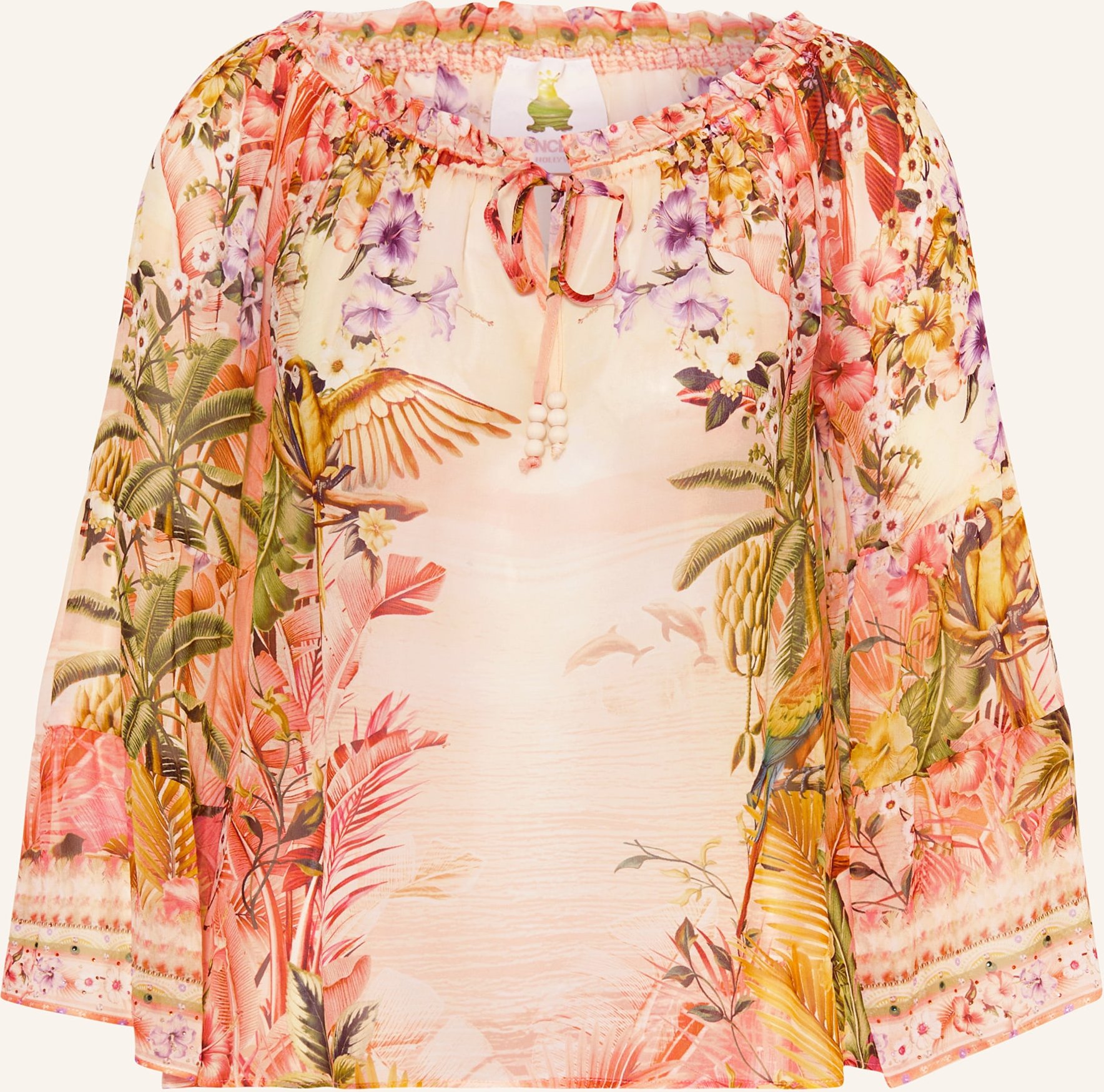 Princess Goes Hollywood Off-Shoulder-Bluse Aus Seide rot