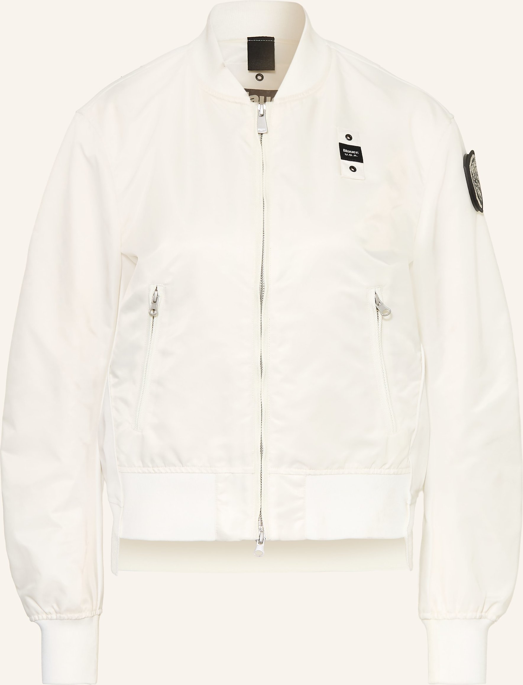 Blauer Blouson Laurie weiss